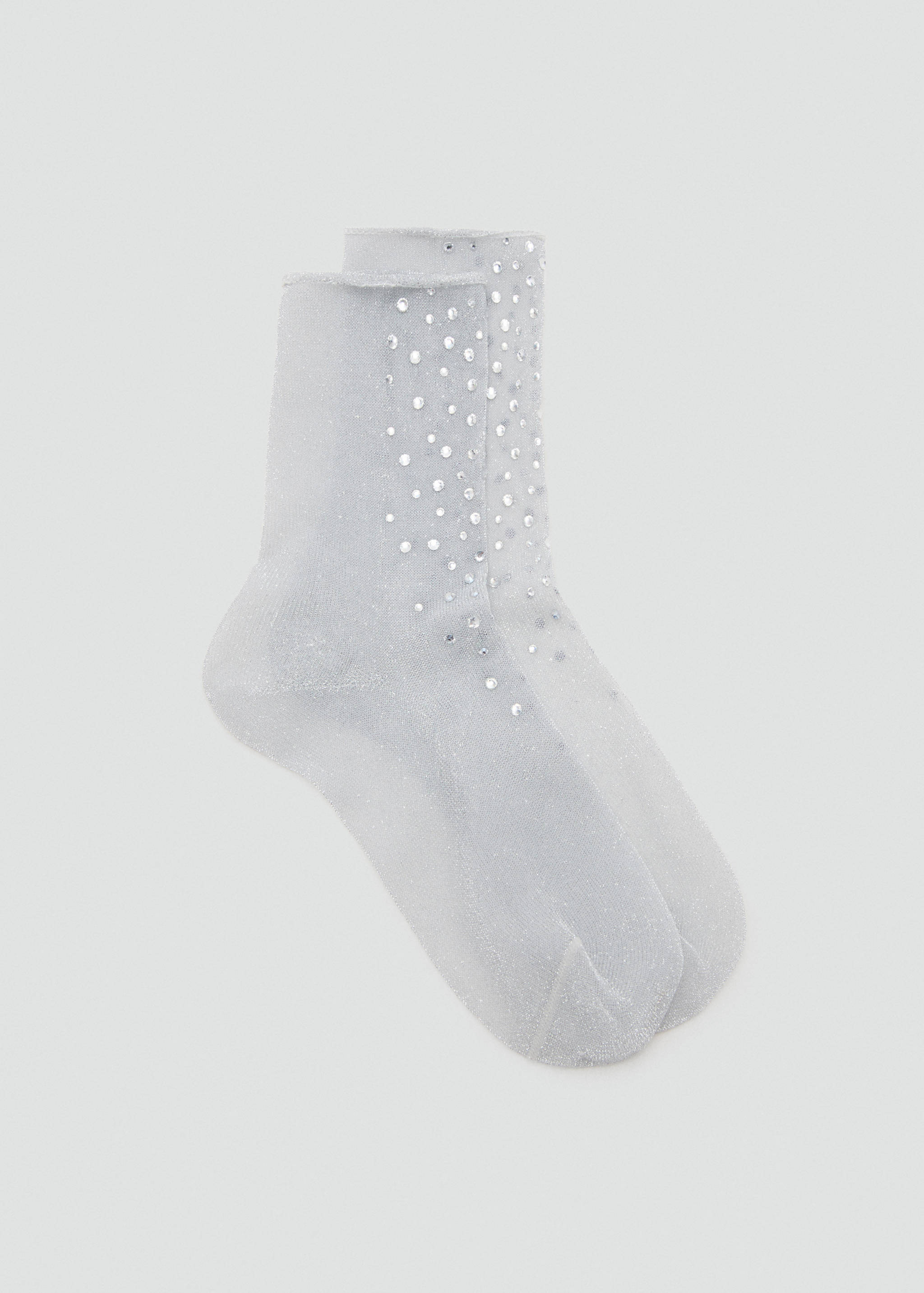 Lurex socks with rhinestones - Article without model