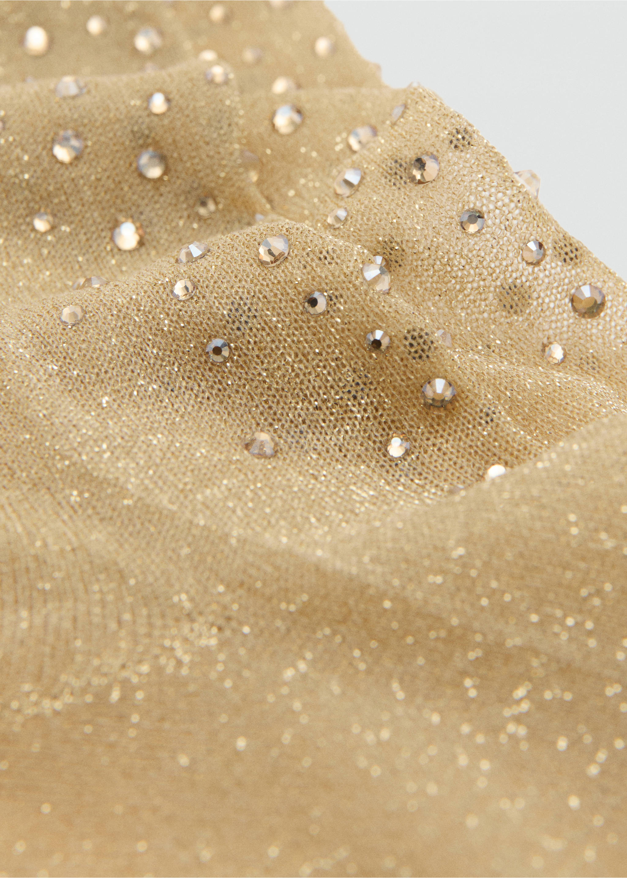 Strass-Lurex-Socken - Detail des Artikels 2, Gold. Ref: 17058289-00.