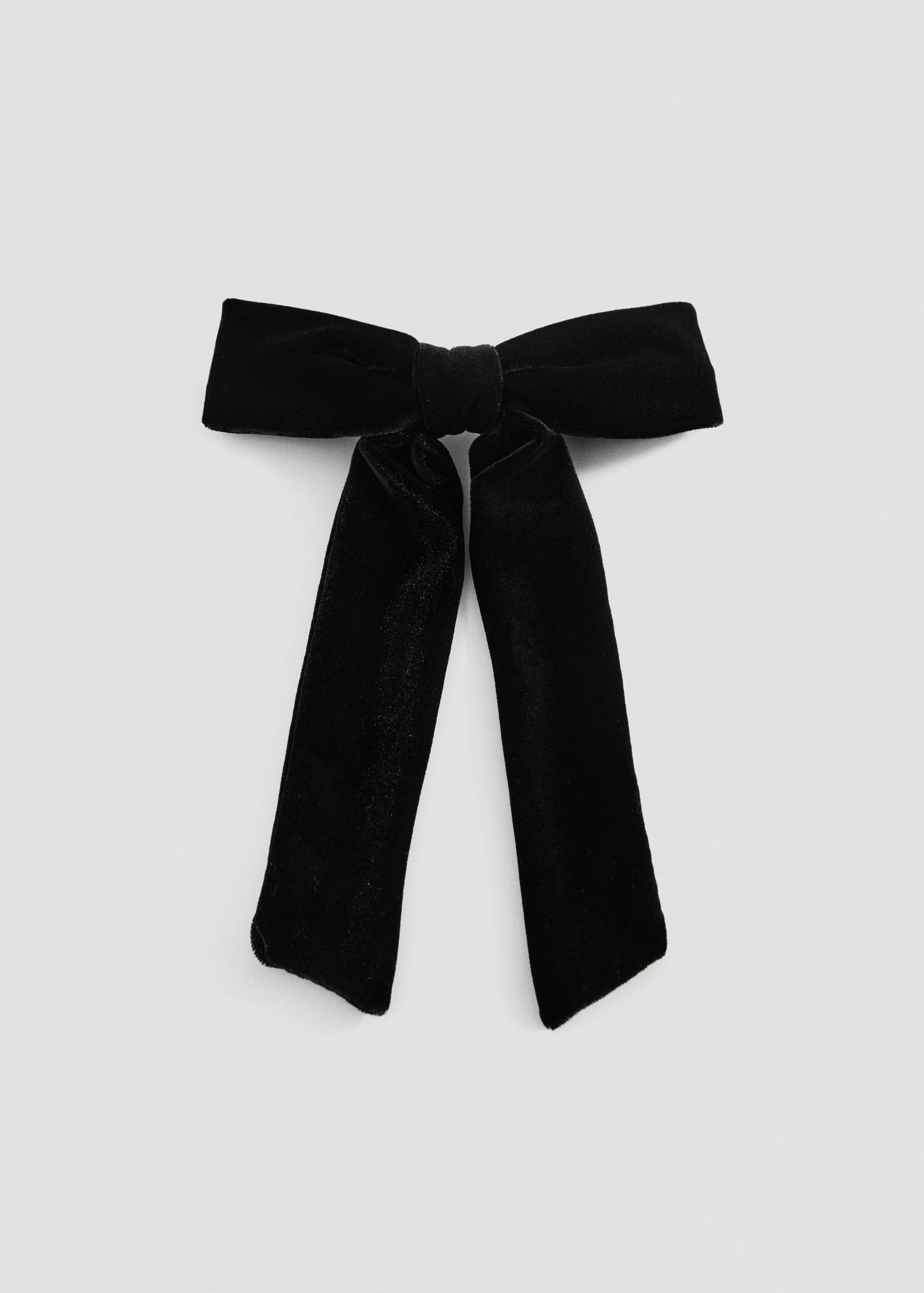 Velvet bow hairclip - Article without model