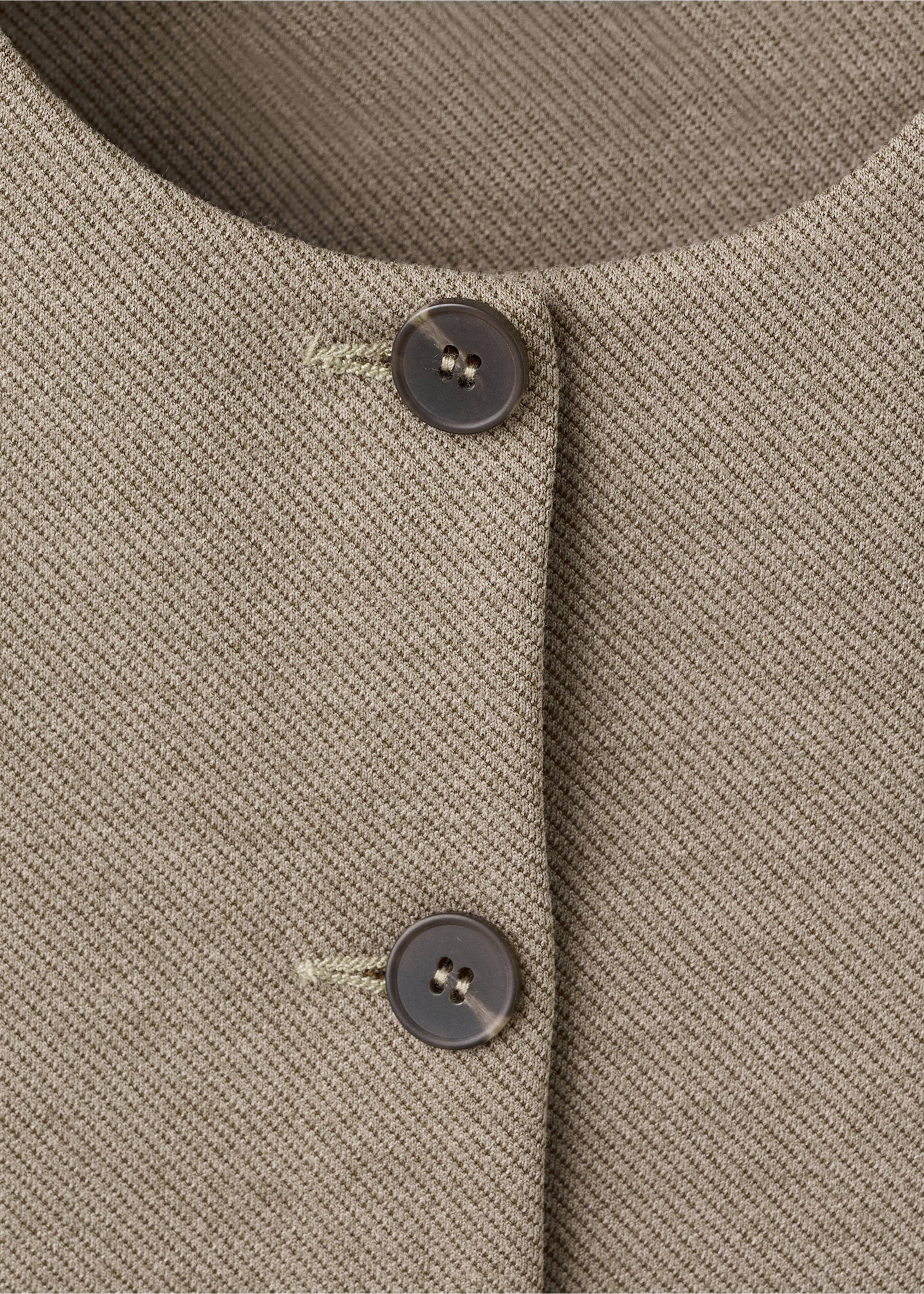 Fitted suit waistcoat - Details of the article 8, Brown. Ref: 17058291-00.