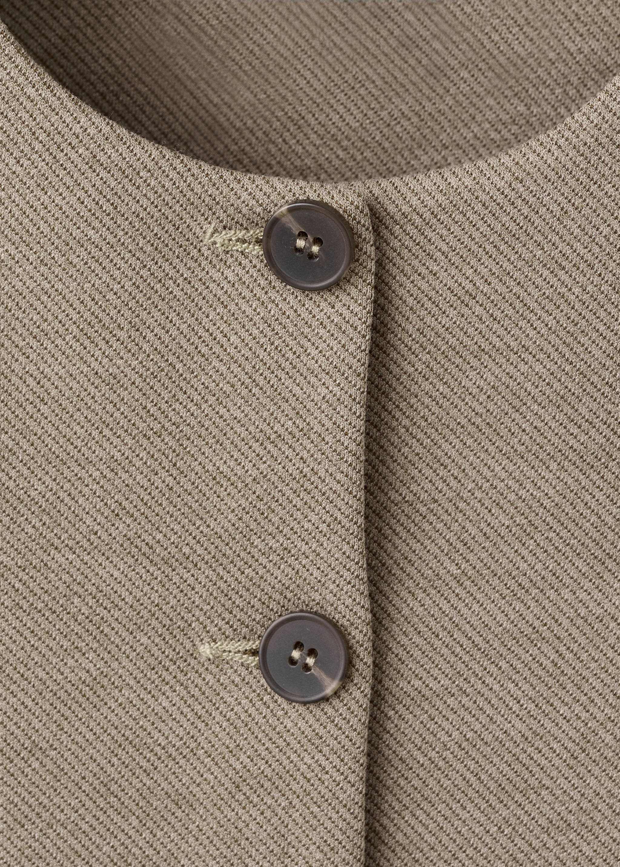 Fitted suit waistcoat - Details of the article 8