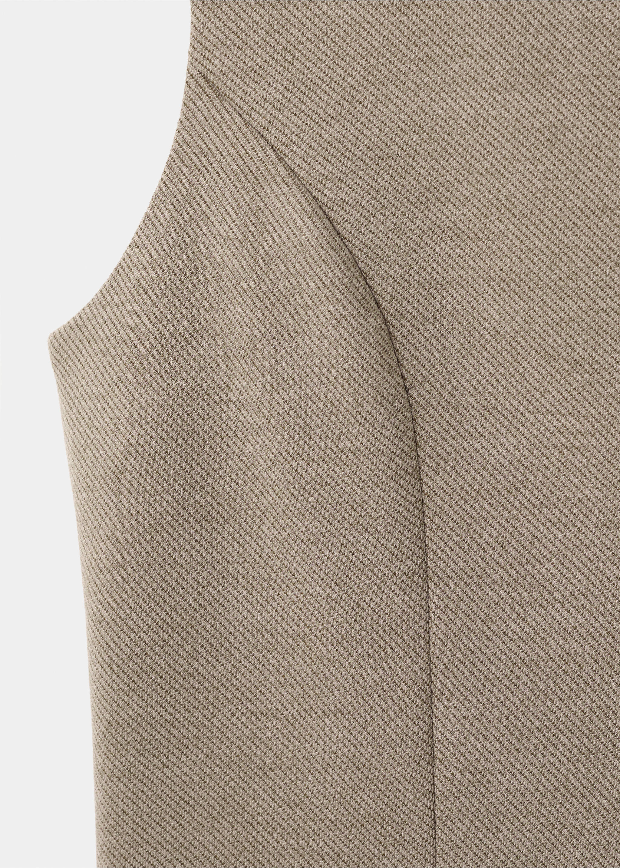 Fitted suit waistcoat - Details of the article 0, Brown. Ref: 17058291-00.