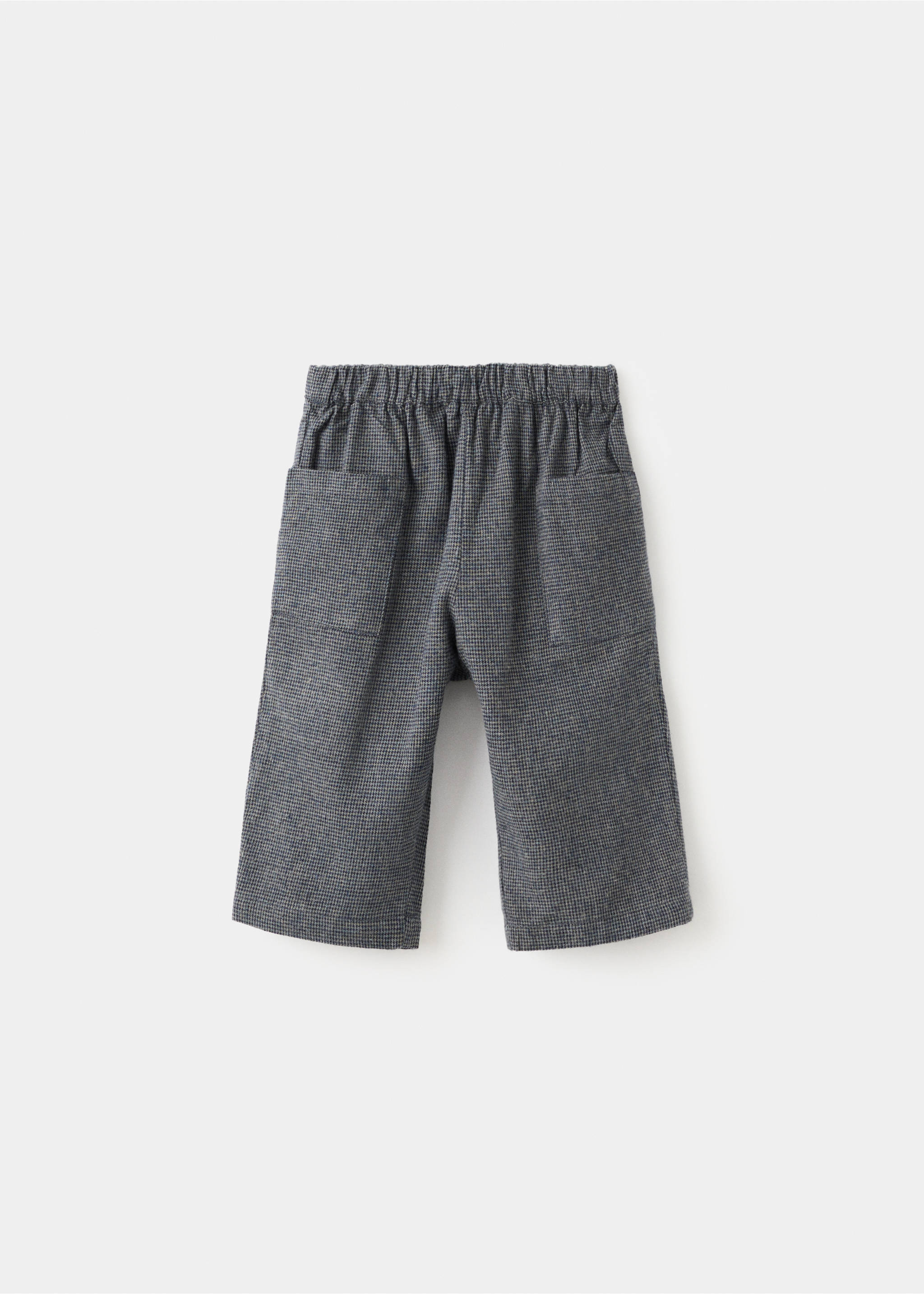Houndstooth print straight trousers - Article without model, Charcoal. Ref: 17058638-00.