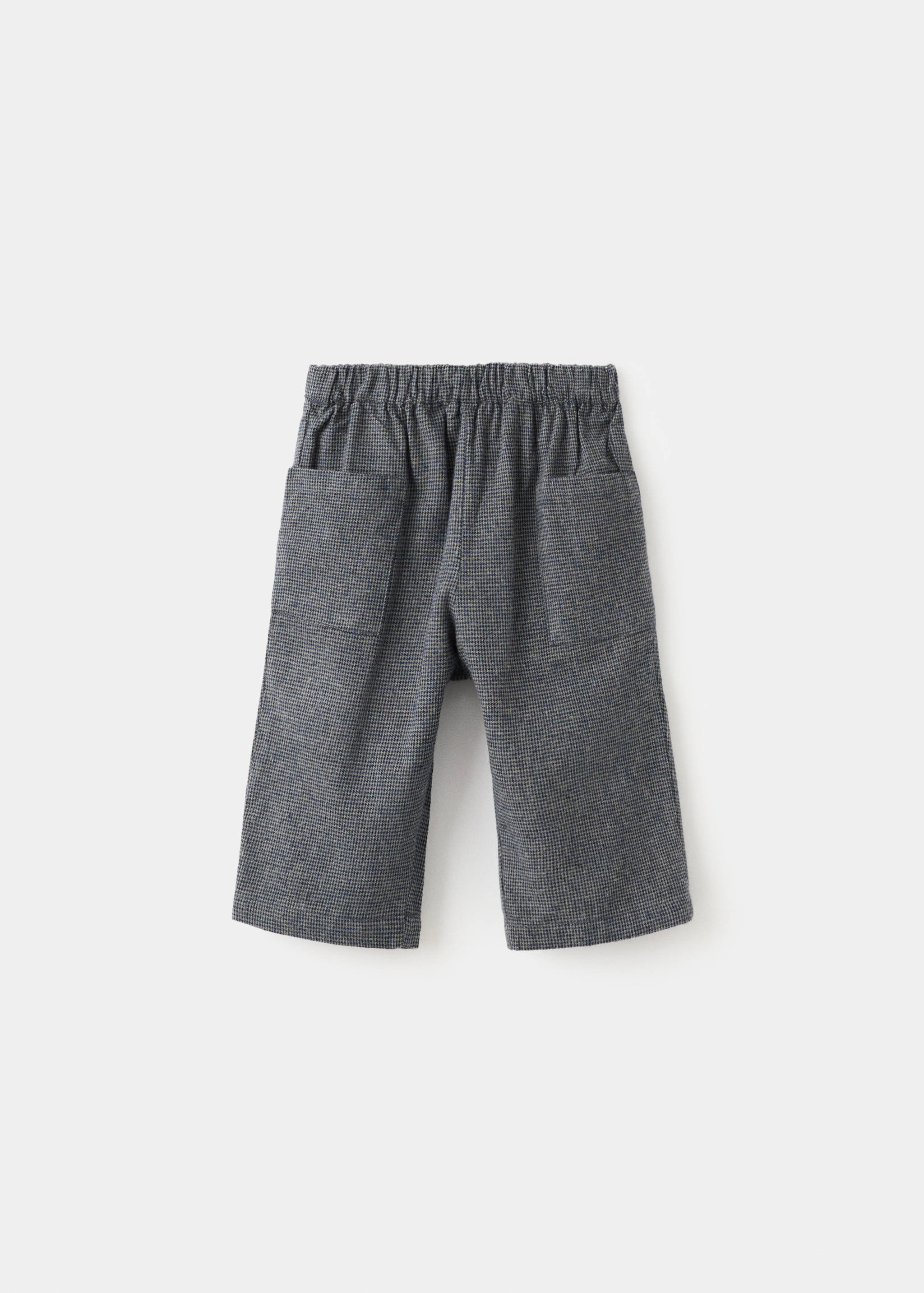 Houndstooth print straight trousers - Article without model