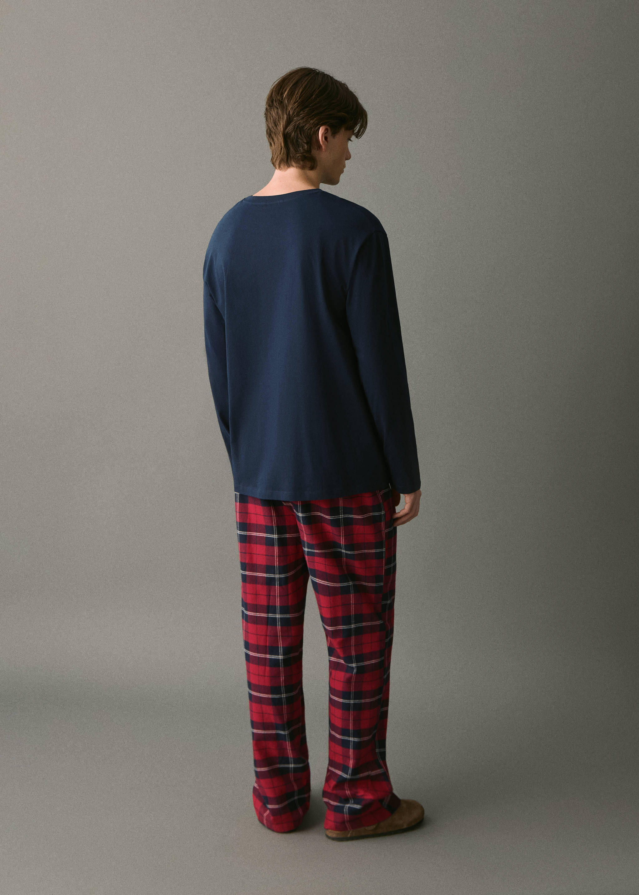 Pyjama long à carreaux - Verso de l’article