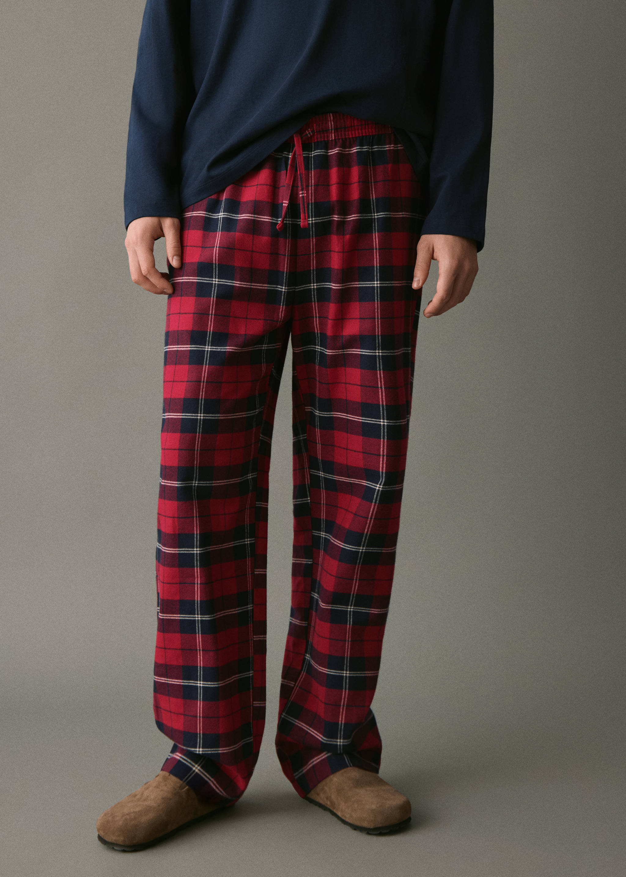 Pyjama long à carreaux - Détail de l'article 1