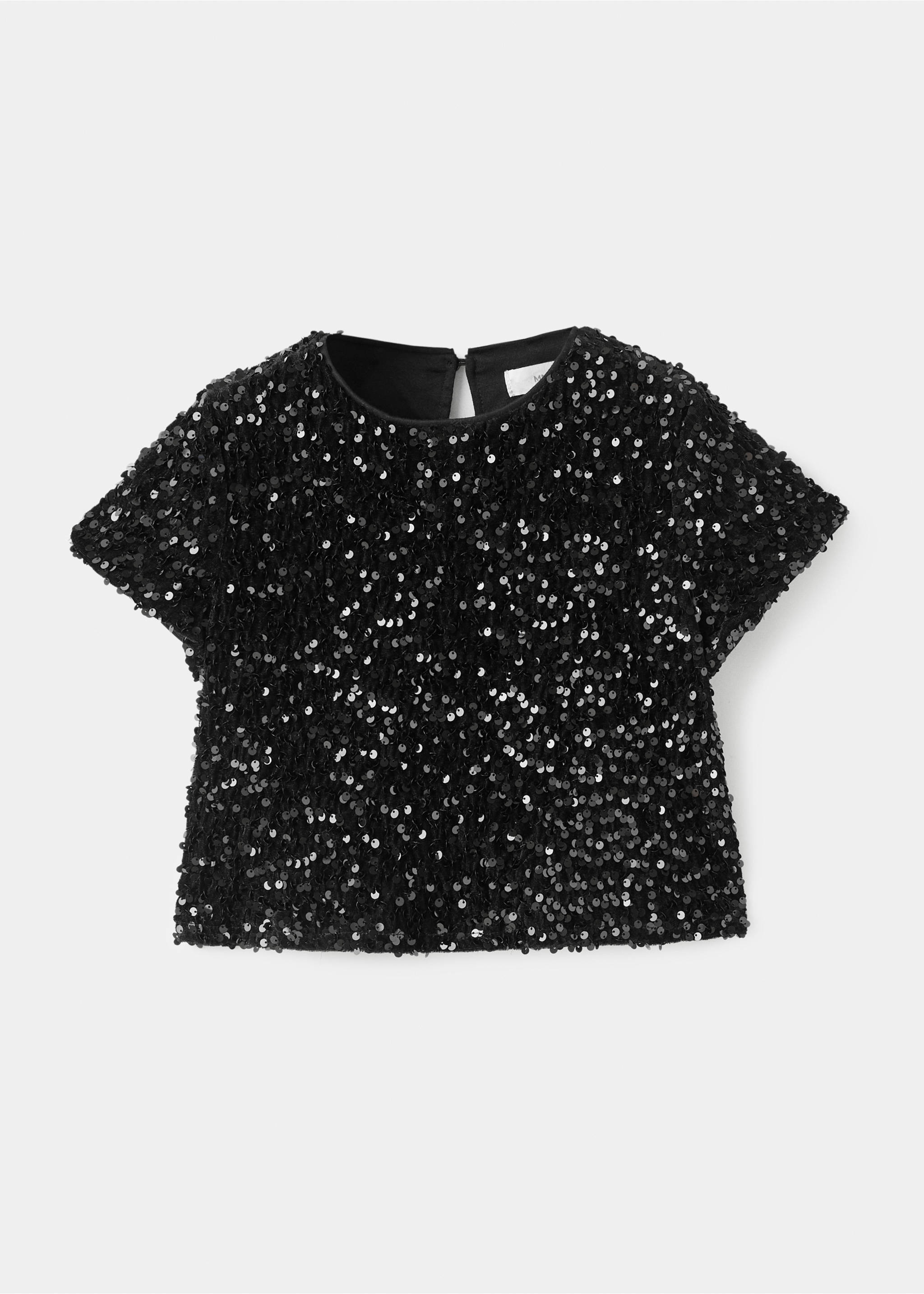 Top à paillettes - Article sans modèle, Noir. Ref: 17059095-00.