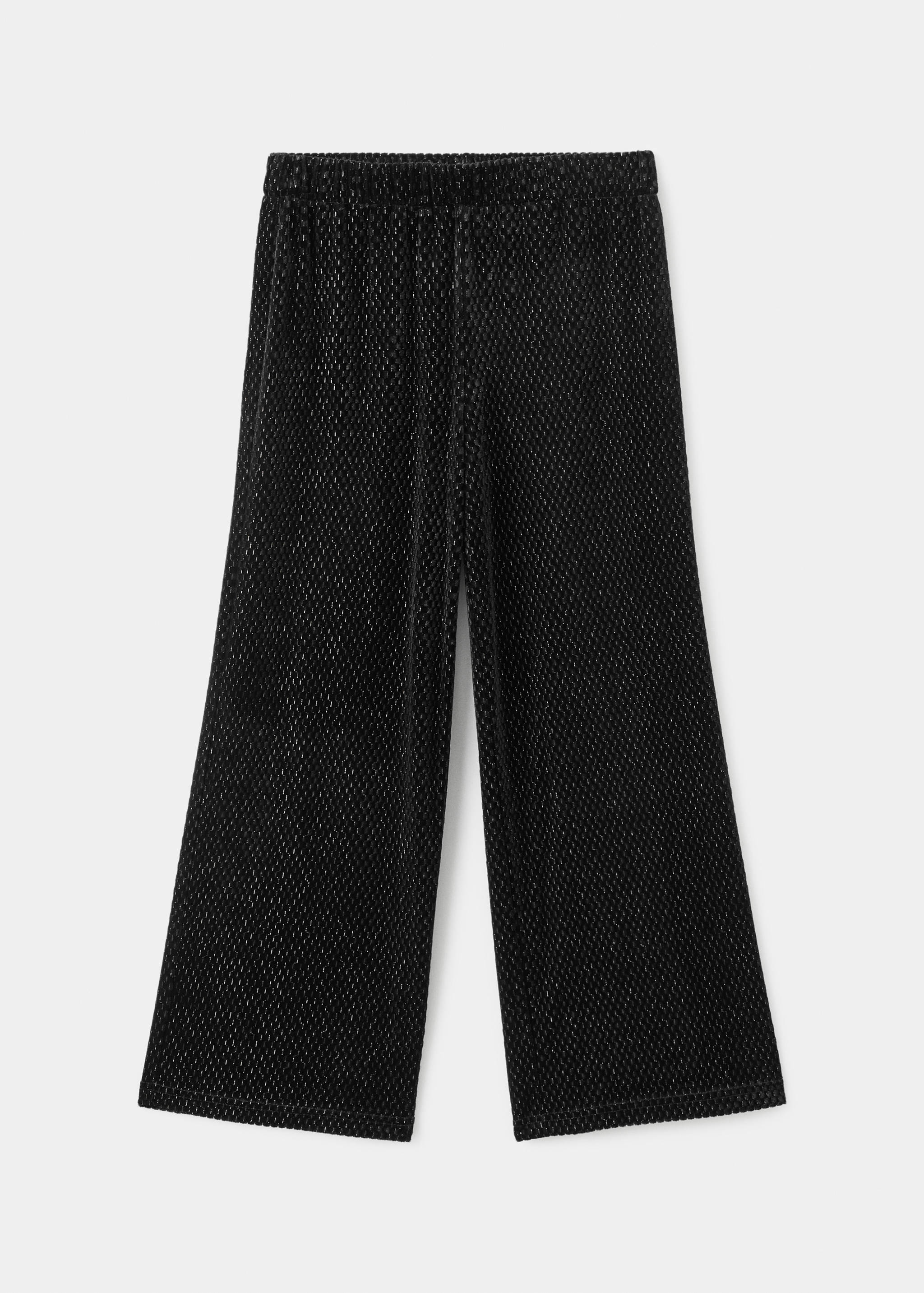 Lurex velvet trousers - Article without model