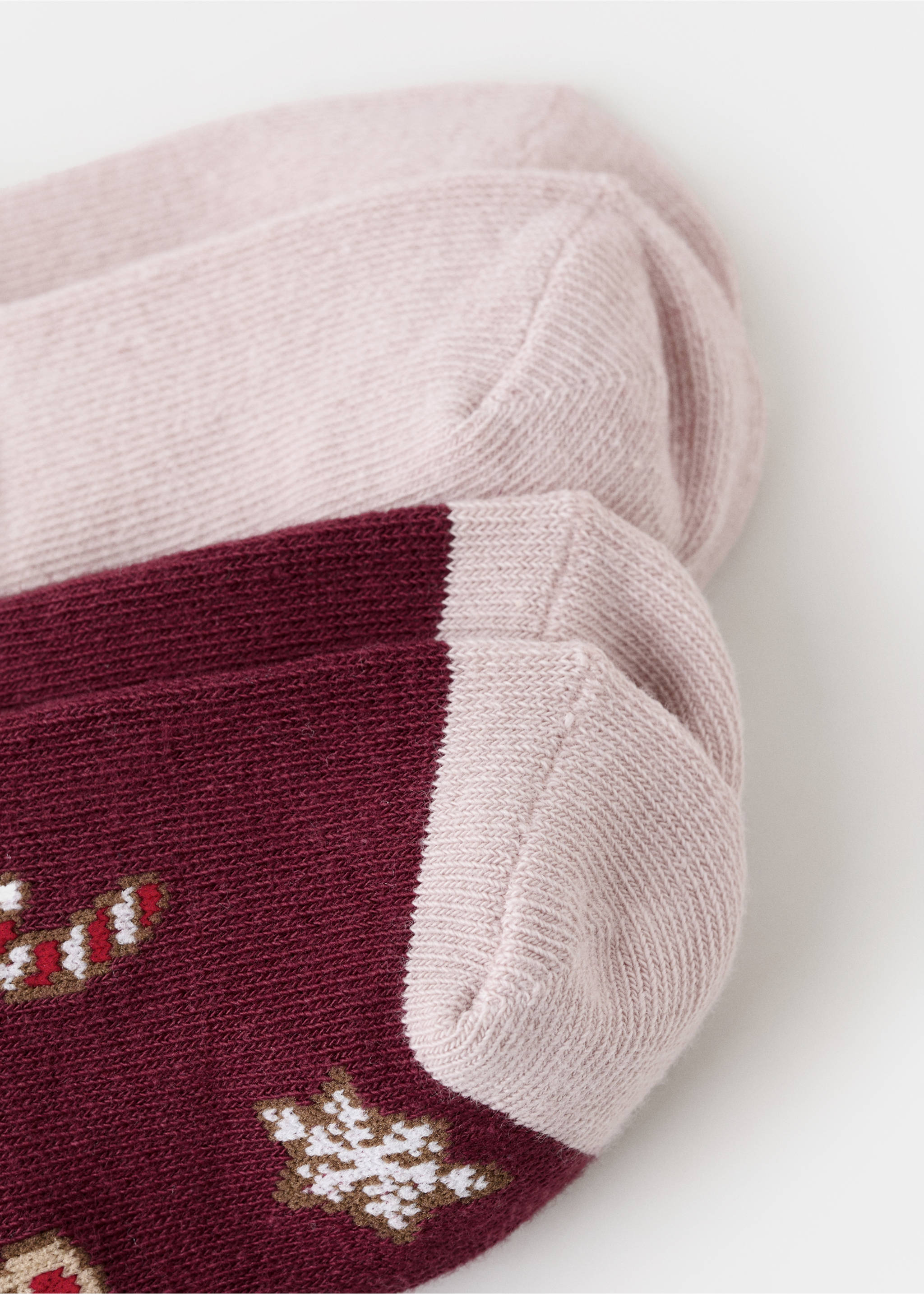 2 pack Christmas printed socks - Reverse of the article, Pink. Ref: 17059103-00.
