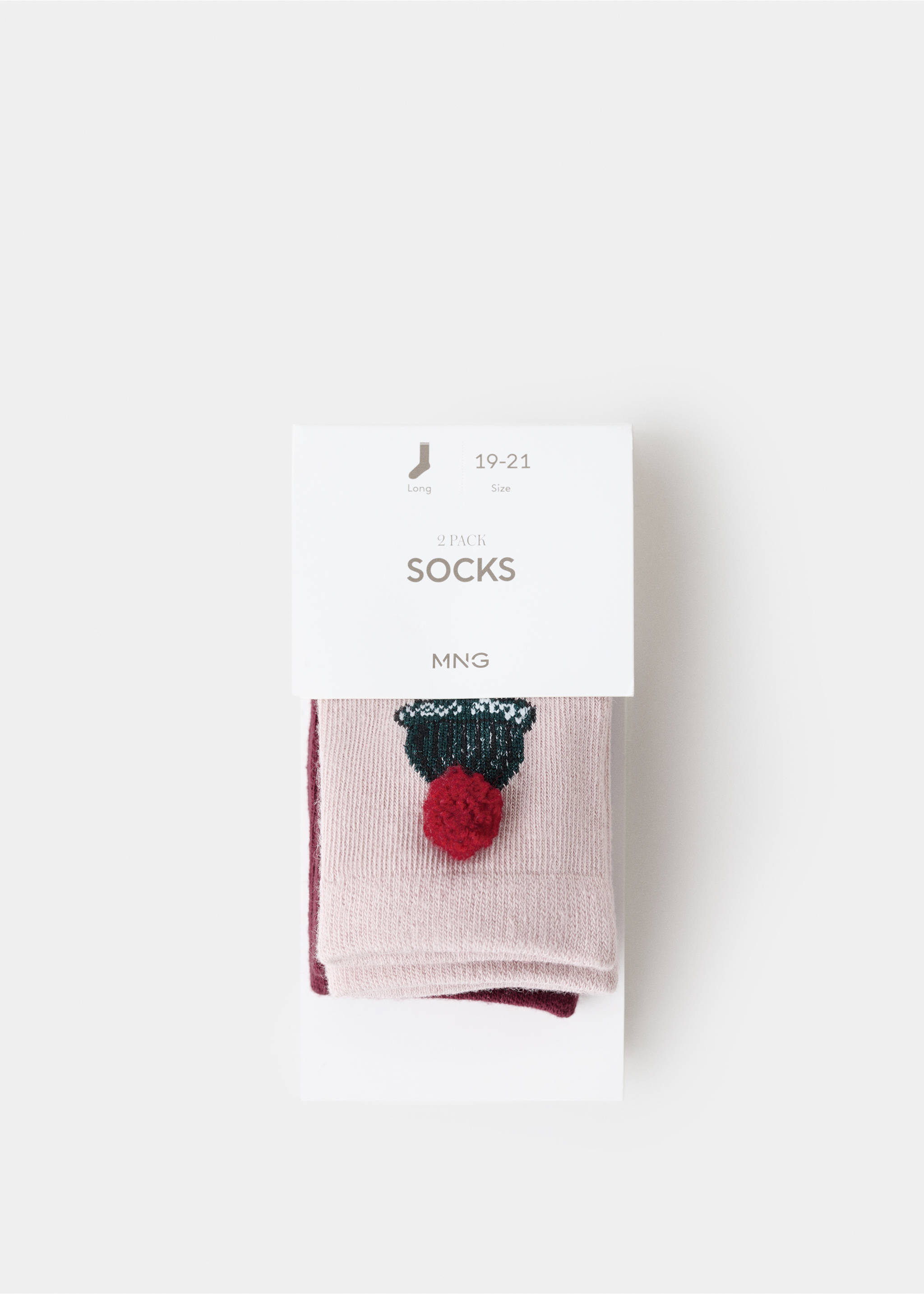 2 pack Christmas printed socks - Details of the article 0, Pink. Ref: 17059103-00.