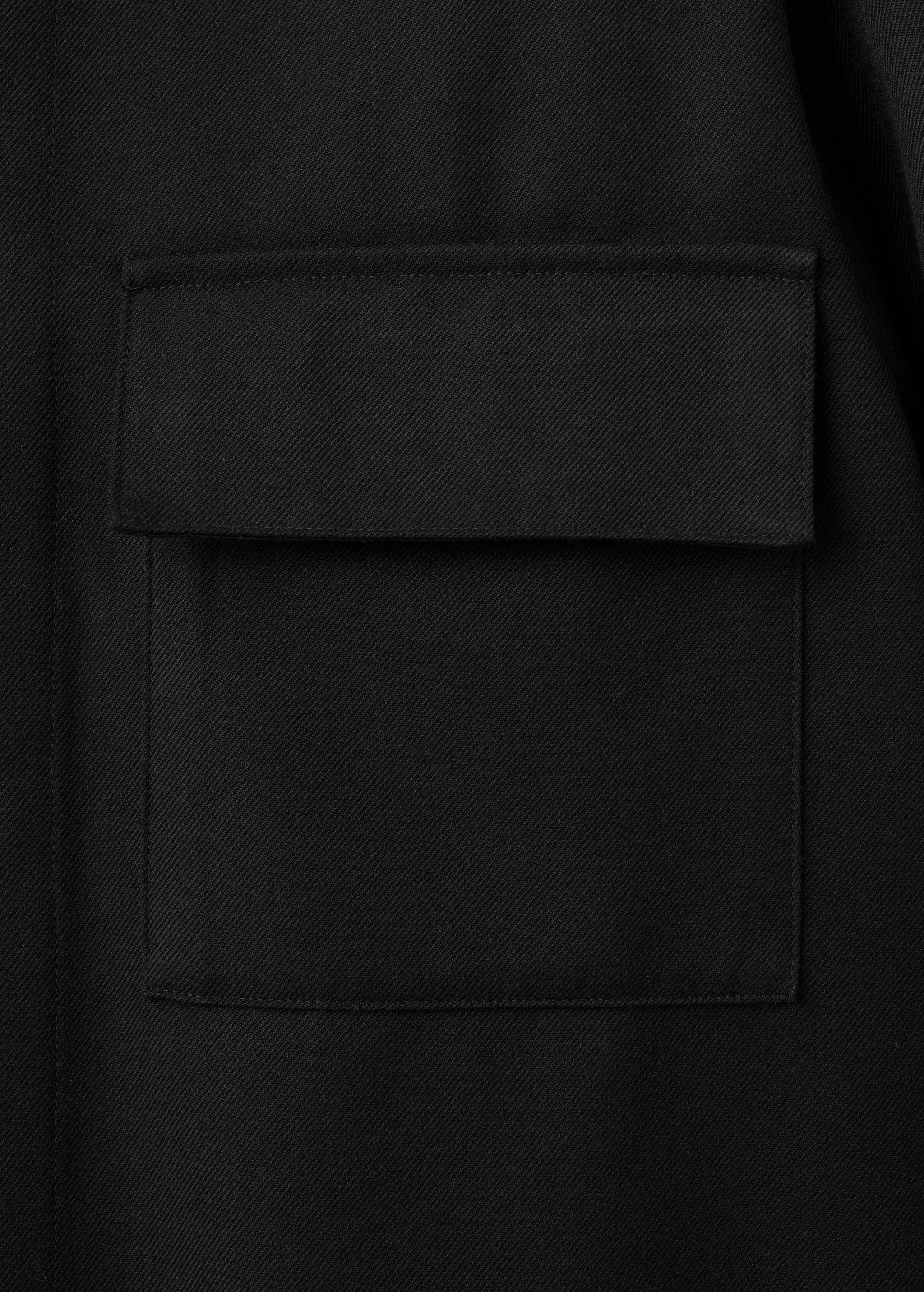 Flannel overshirt with pockets - Details of the article 0