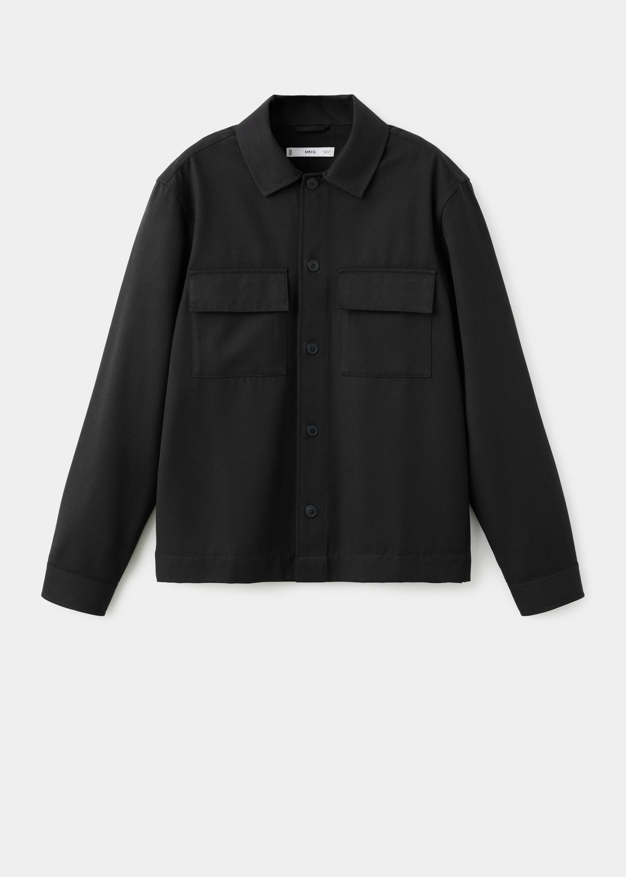 Flannel overshirt with pockets - Article without model