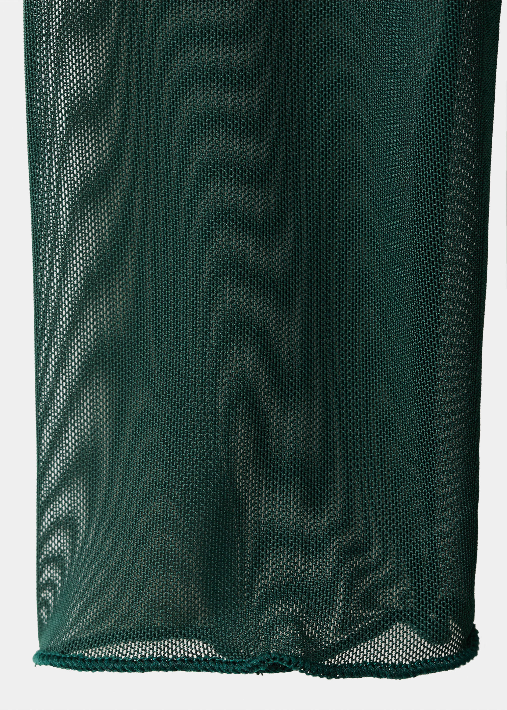 Semi-transparent asymmetrical dress - Details of the article 0, Green. Ref: 17059212-00.
