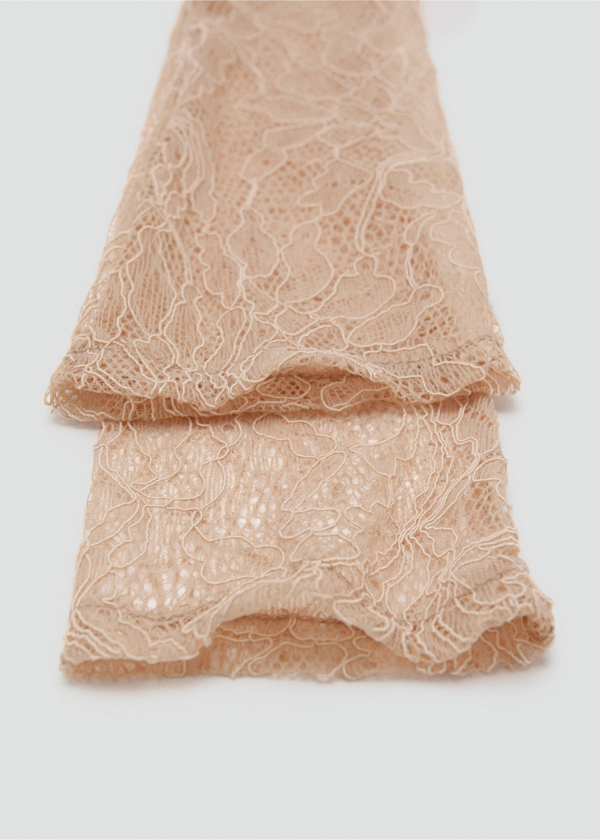 Guantes largos encaje - Plano medio, Nude. Ref: 17059406-00.