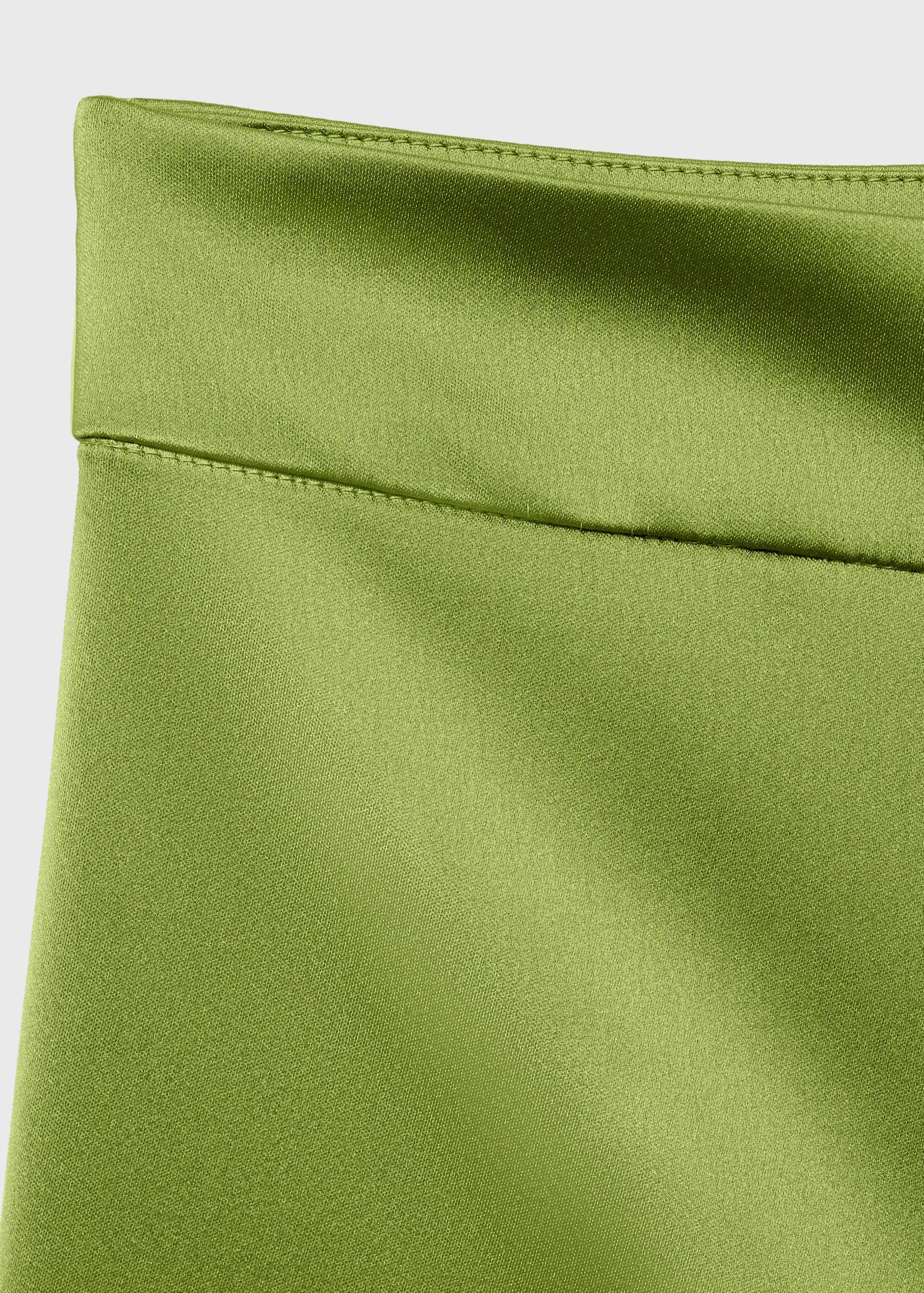 Satin straight-fit trousers - Details of the article 0