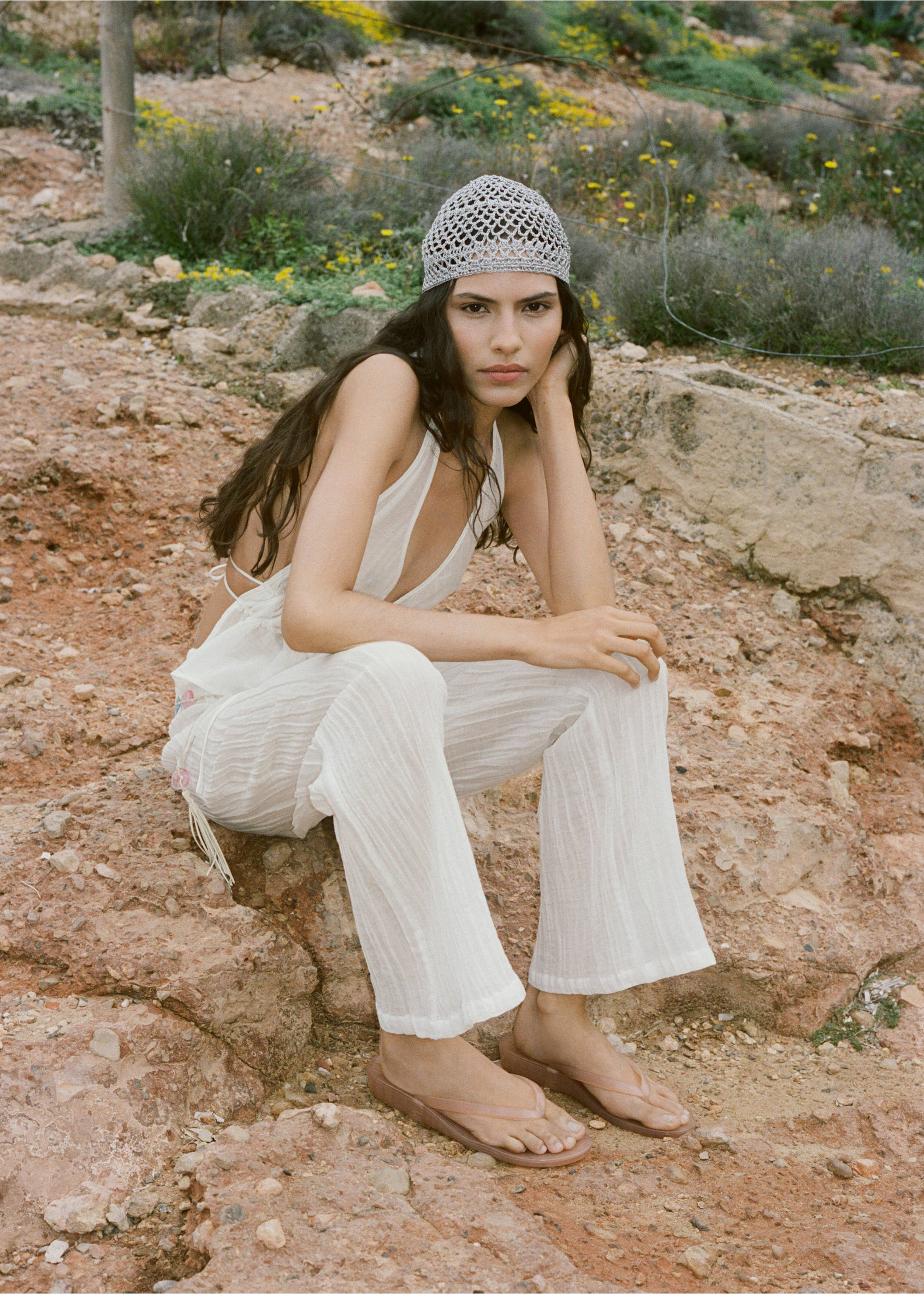 Crochet muts - Overzichtstekening, Grijs. Ref: 17061127-00.