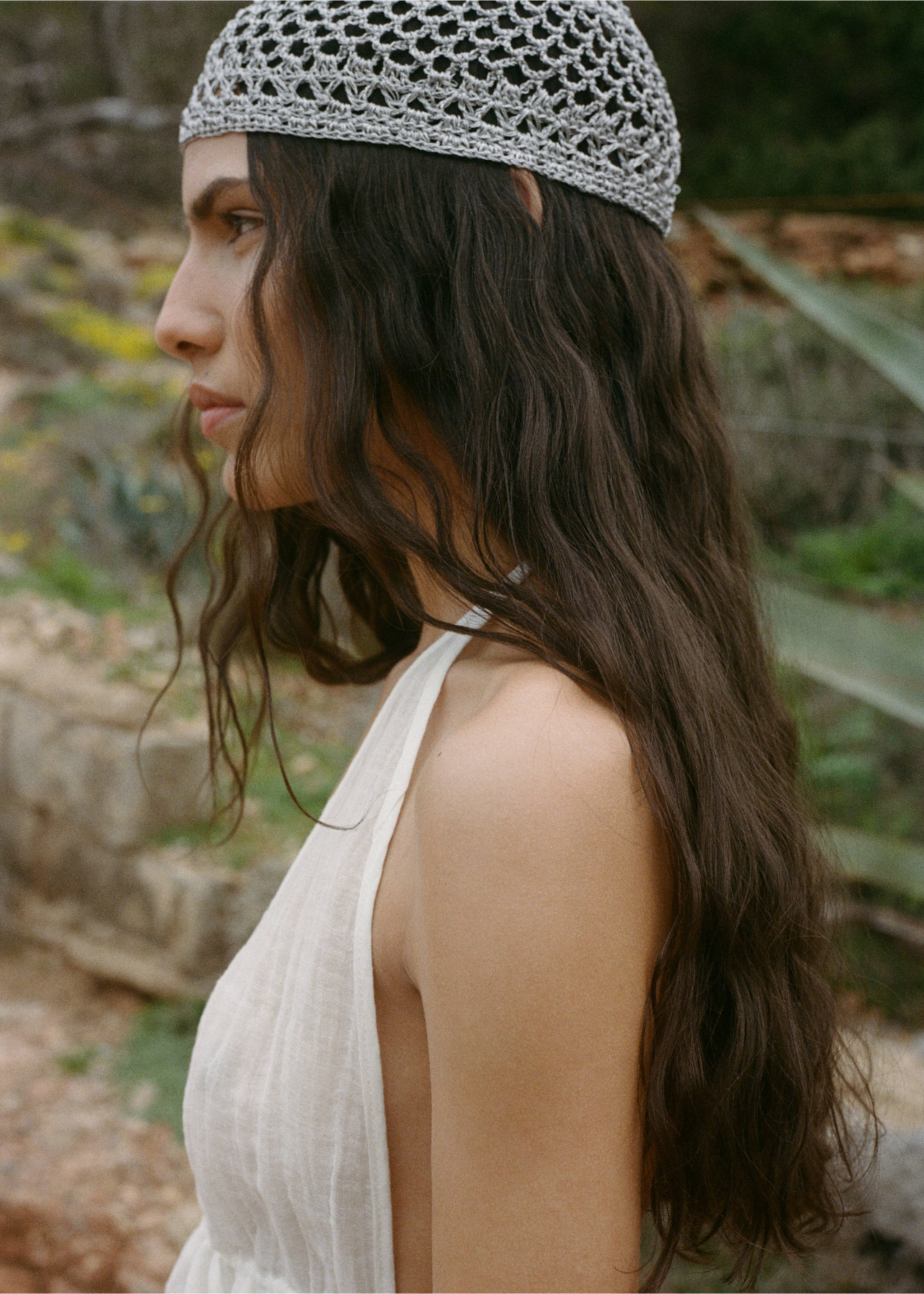 Crochet muts - Detail van het artikel 9, Grijs. Ref: 17061127-00.