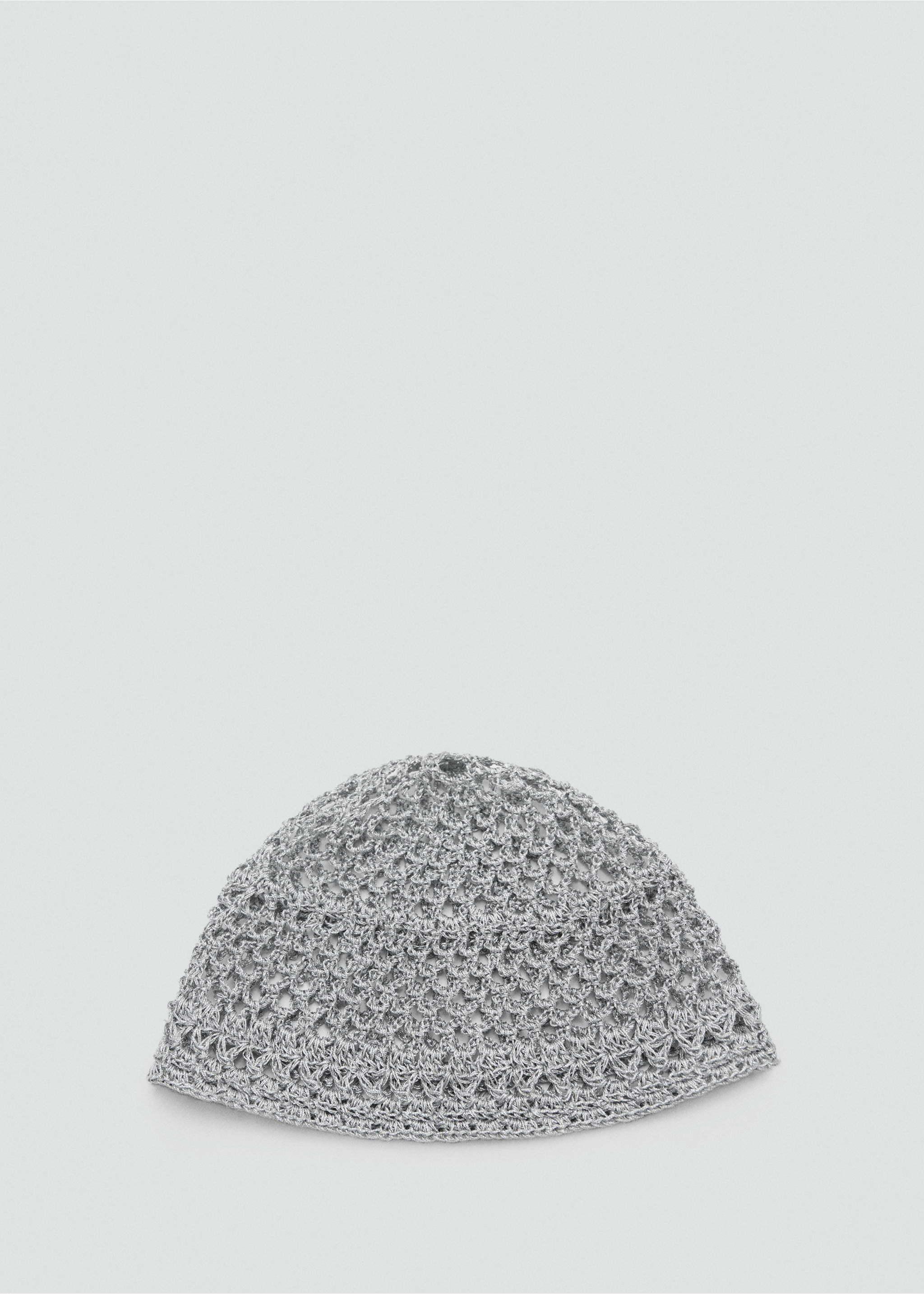 Crochet hat - Article without model, Grey. Ref: 17061127-00.