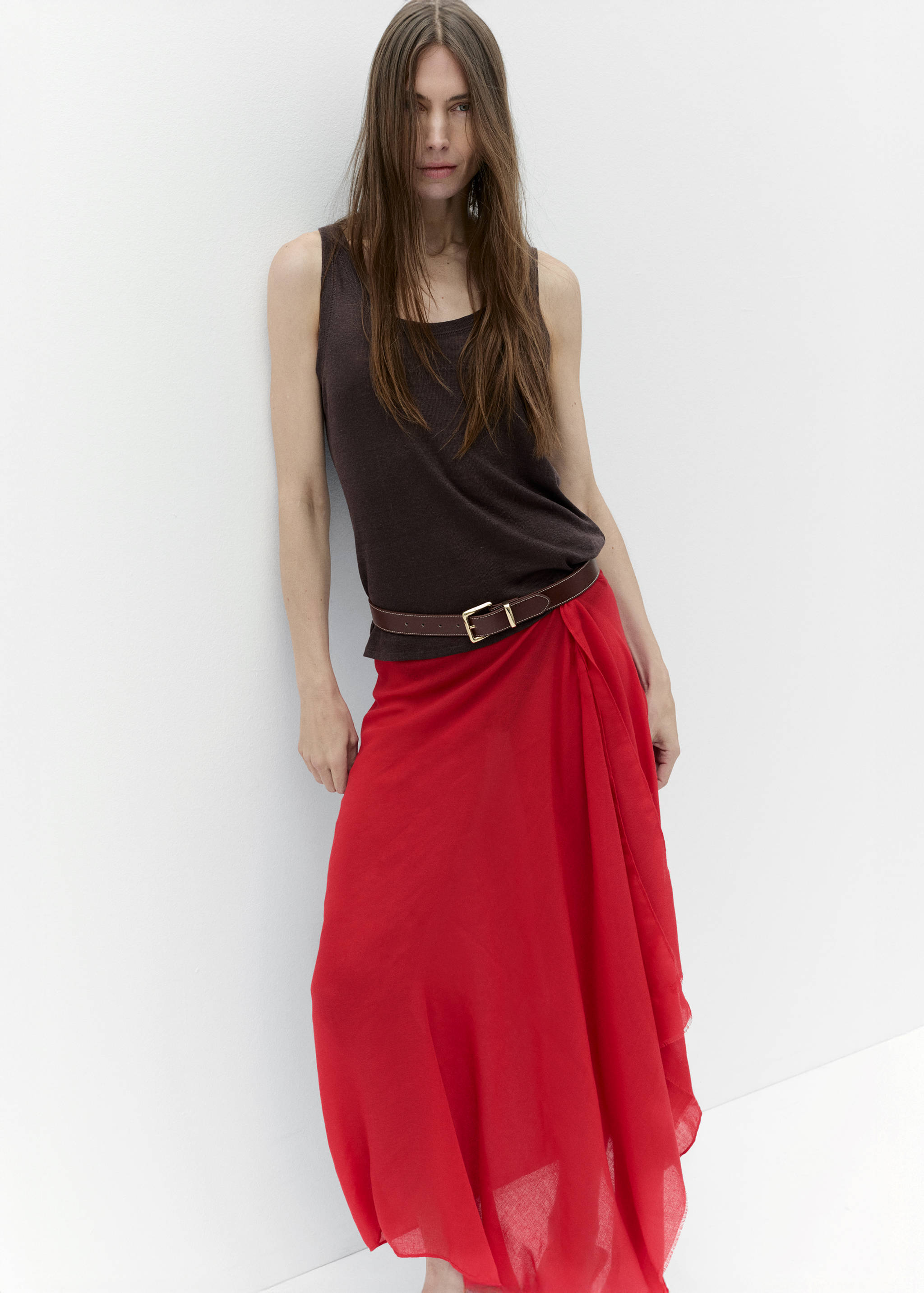 Cinturón pespunte hebilla cuadrada - Detalle del artículo 9