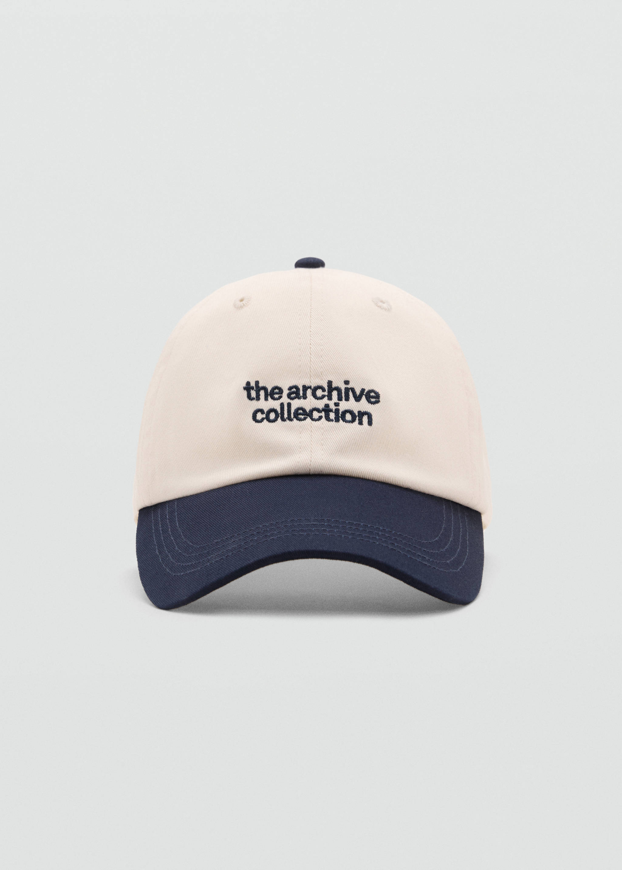 Embroidered message cap - Medium plane