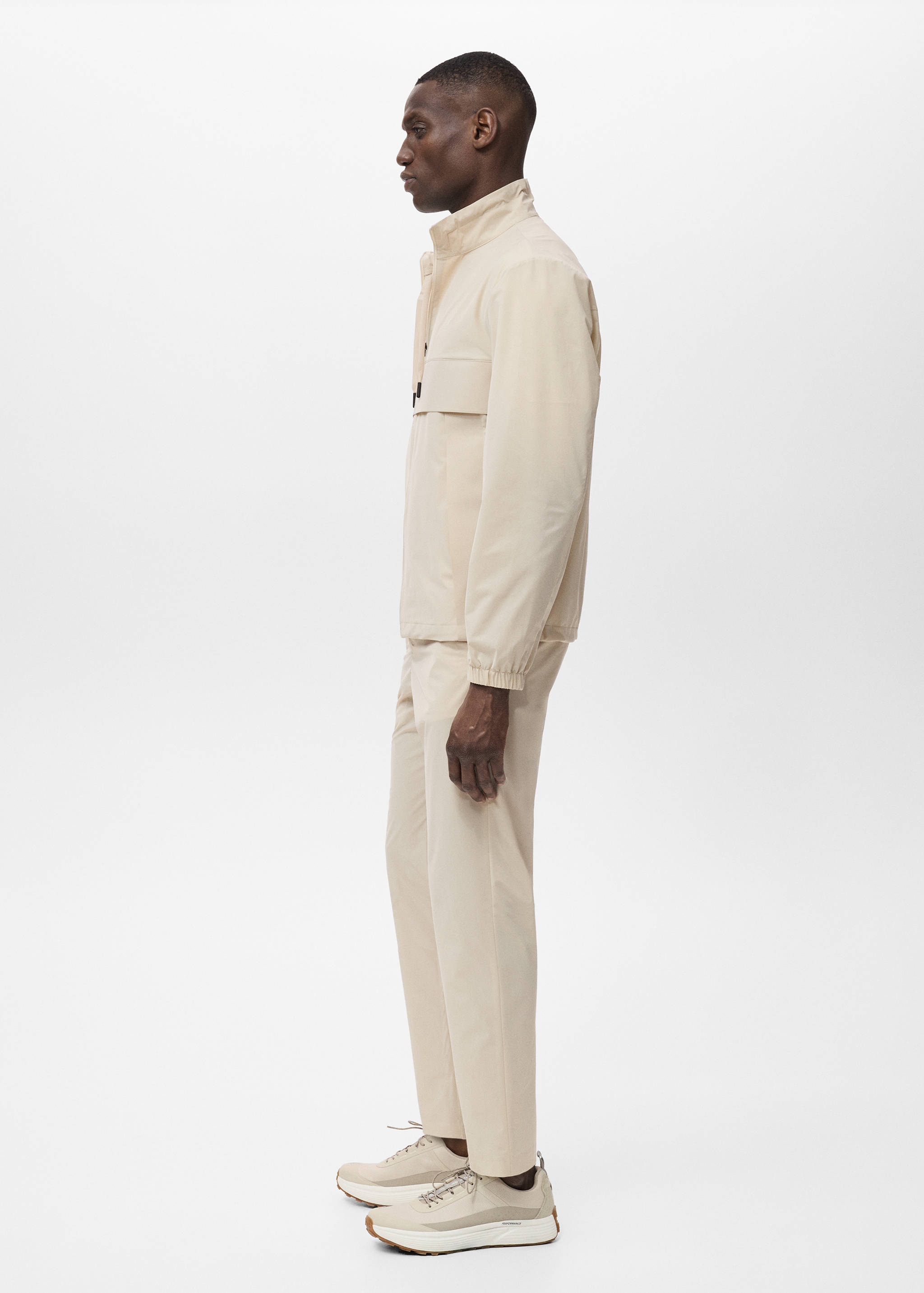 Slim fit water-repellent trousers - Details of the article 2