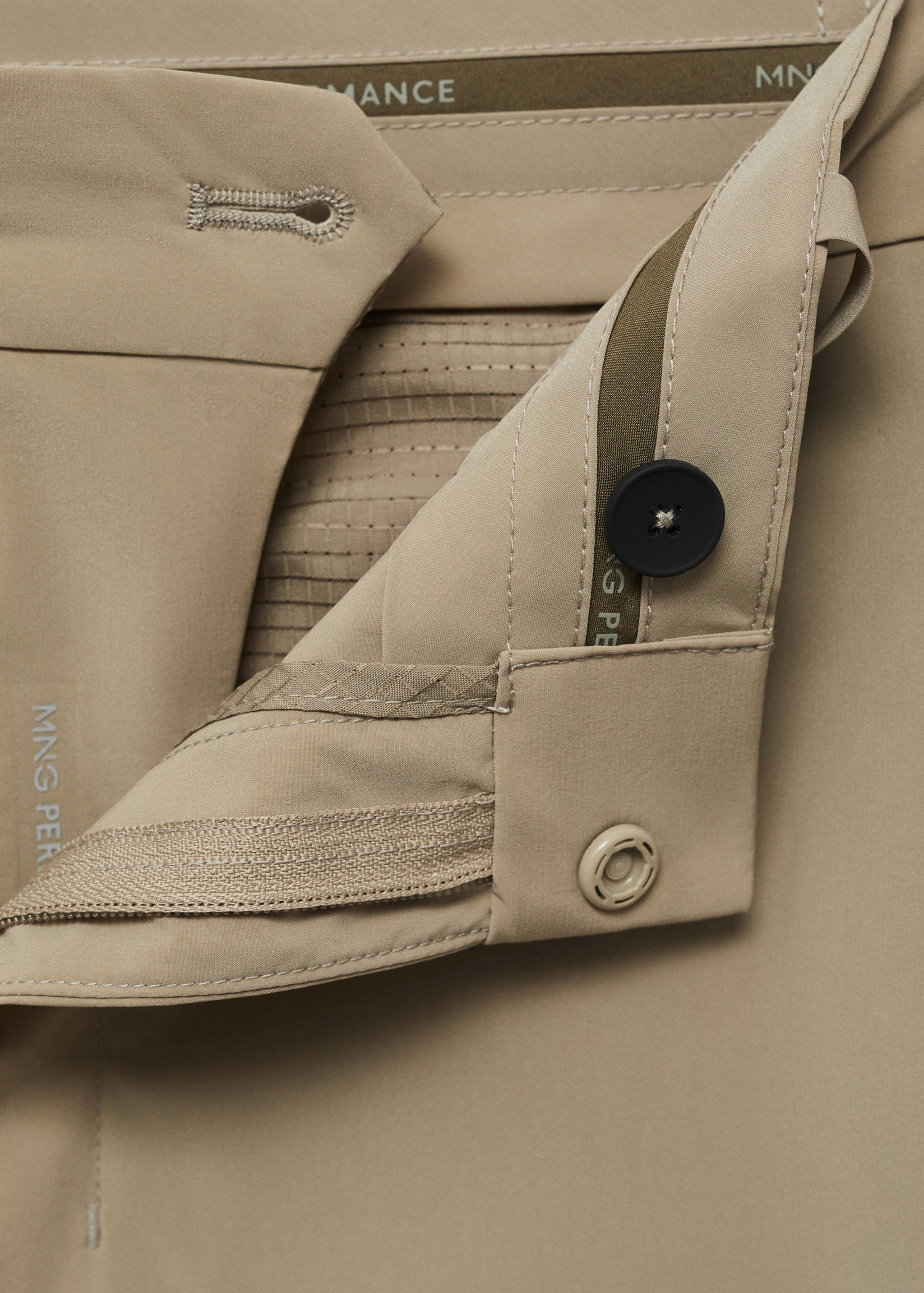 Slim fit water-repellent trousers - Details of the article 8