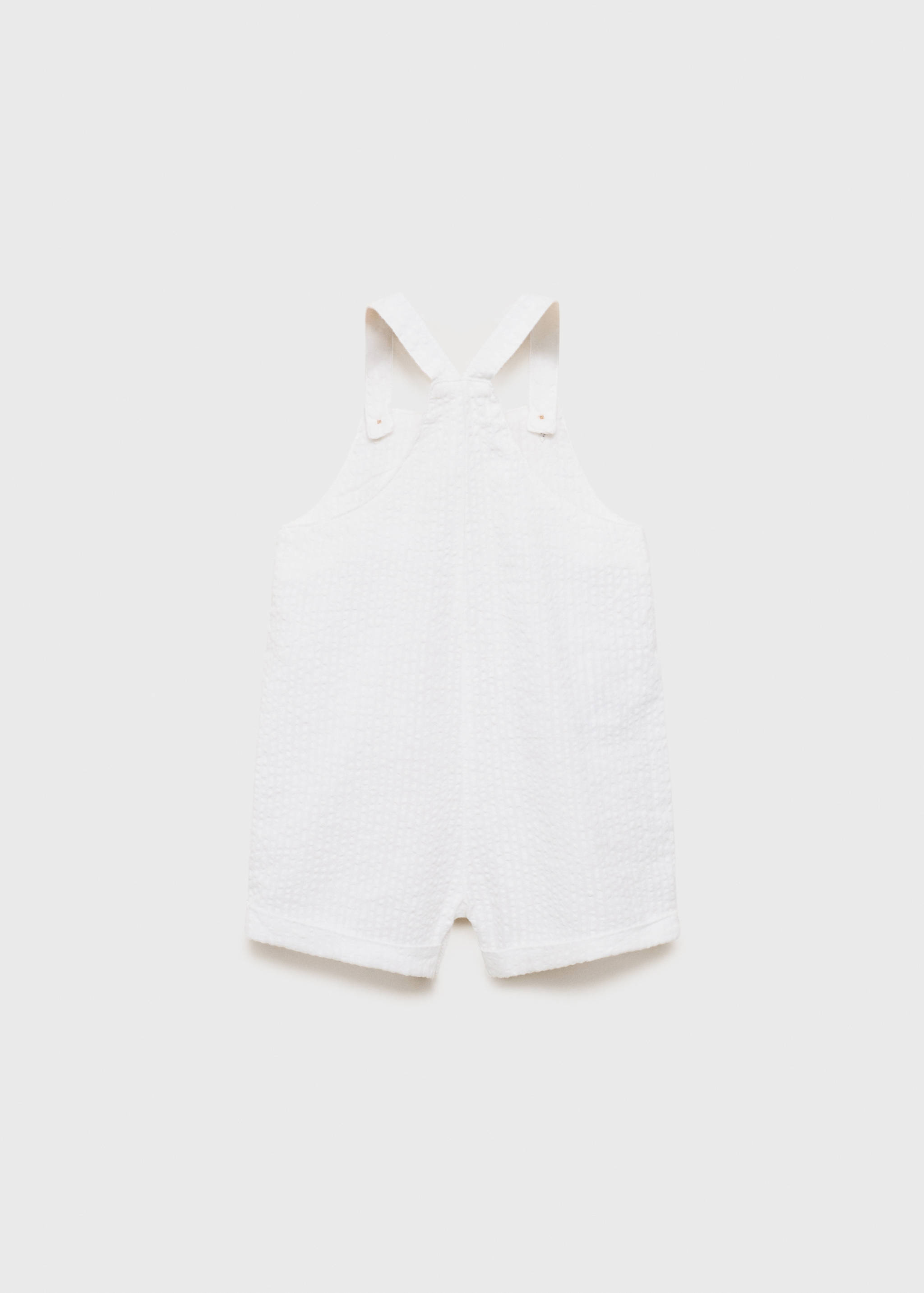 Baumwoll-Latzhose mit Textur - Rückseite des Artikels