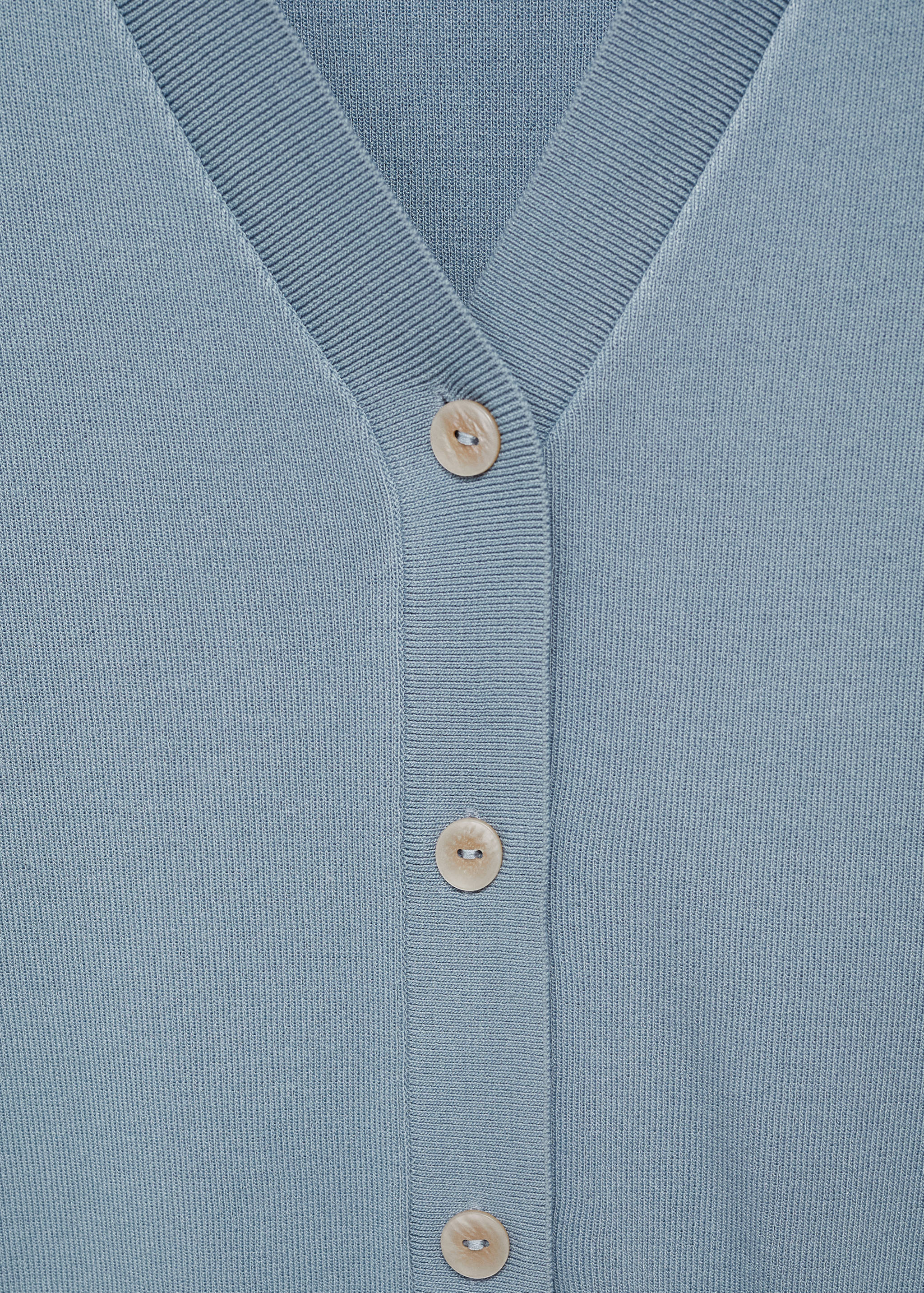 Fine-knit shoulder-padded waistcoat - Details of the article 0