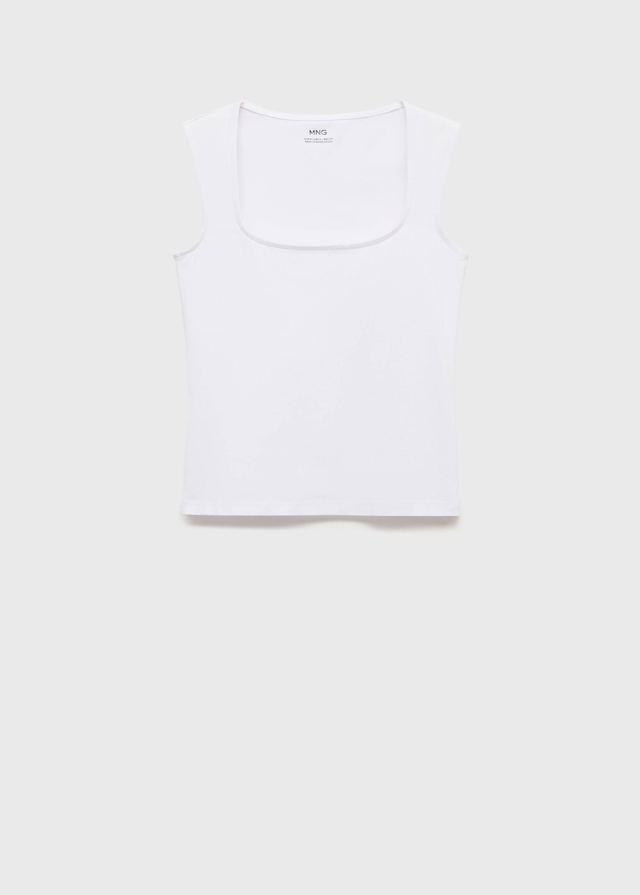 Knitted top with wide straps - Article without model