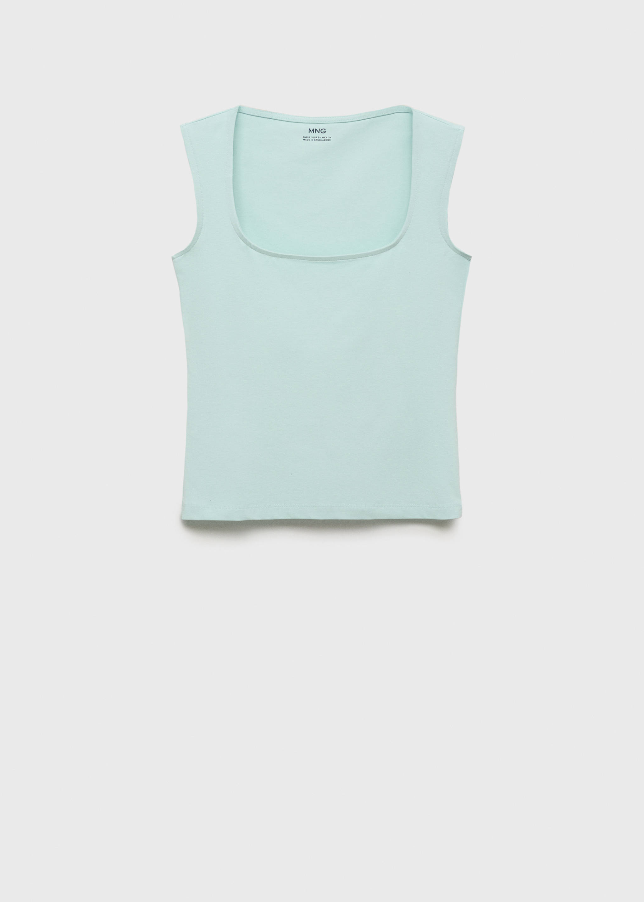 Knitted top with wide straps - Article without model