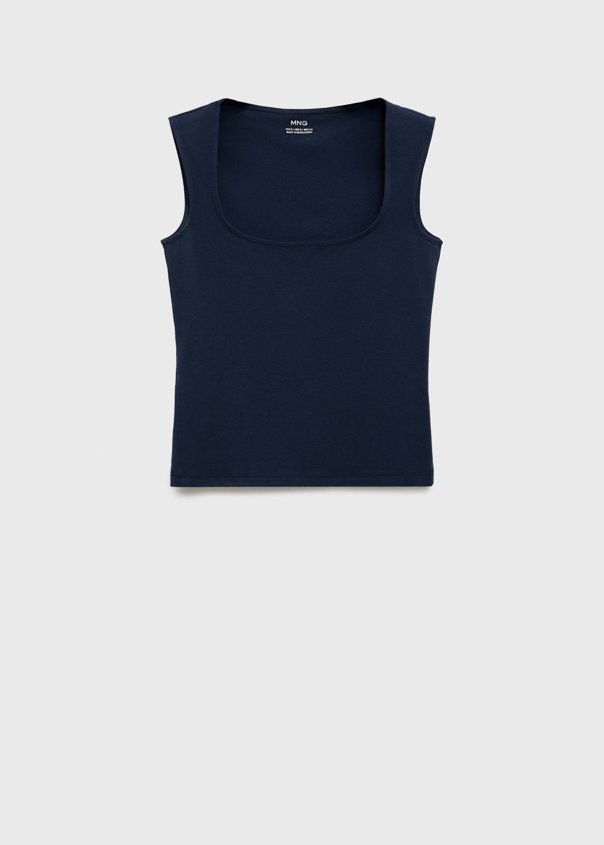 Knitted top with wide straps - Article without model