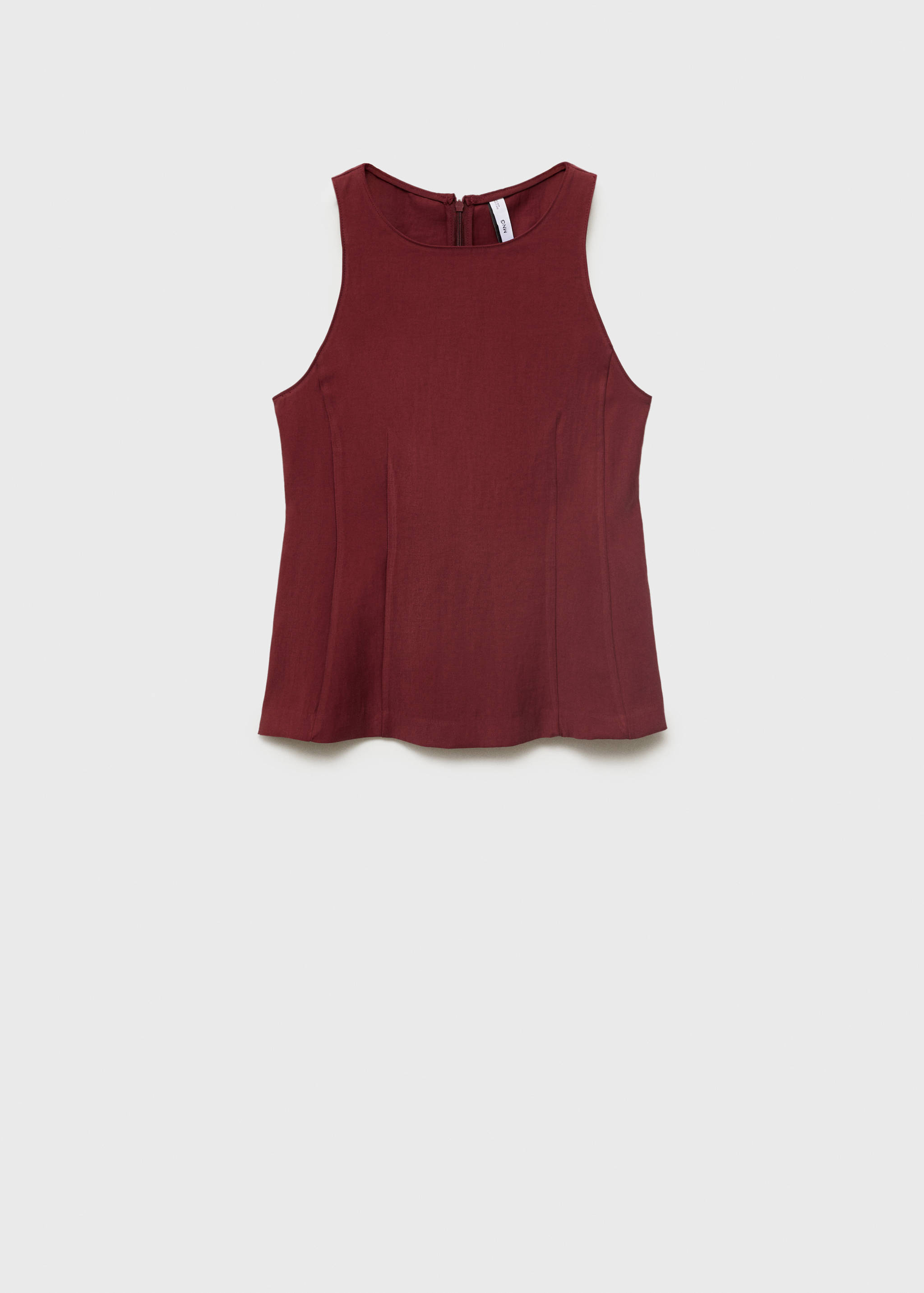 Fitted halter-neck blouse - Article without model