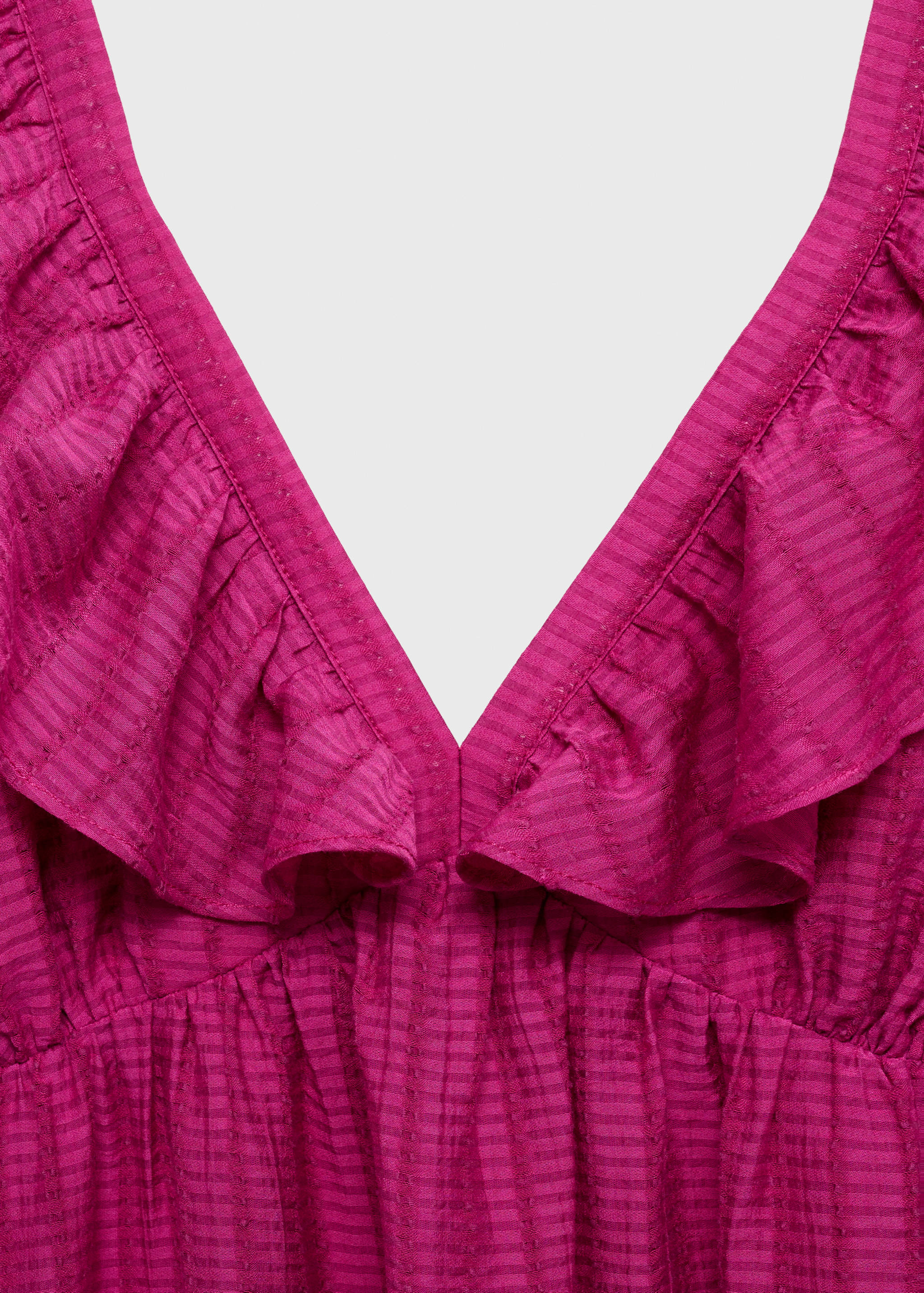 Vestido largo escote volante - Detalle del artículo 0
