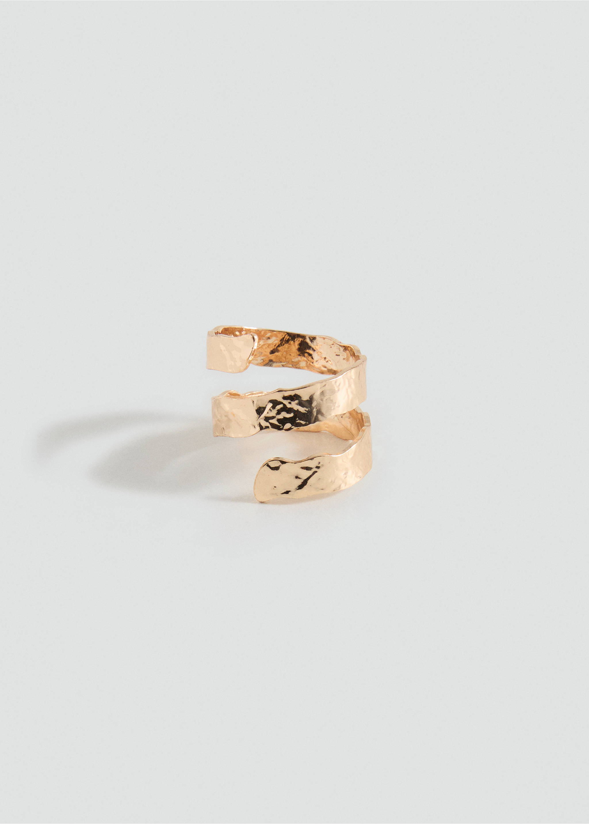 Spiralförmiger Ring mit Struktur - Artikel ohne Model, Gold. Ref: 17061167-00.