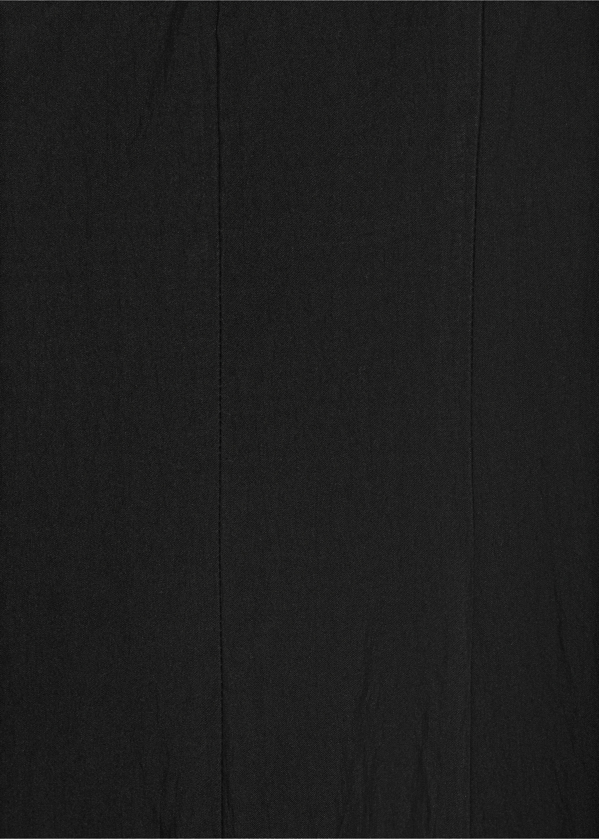 Boat-neck dress with pleats - Details of the article 8, Black. Ref: 17061169-00.