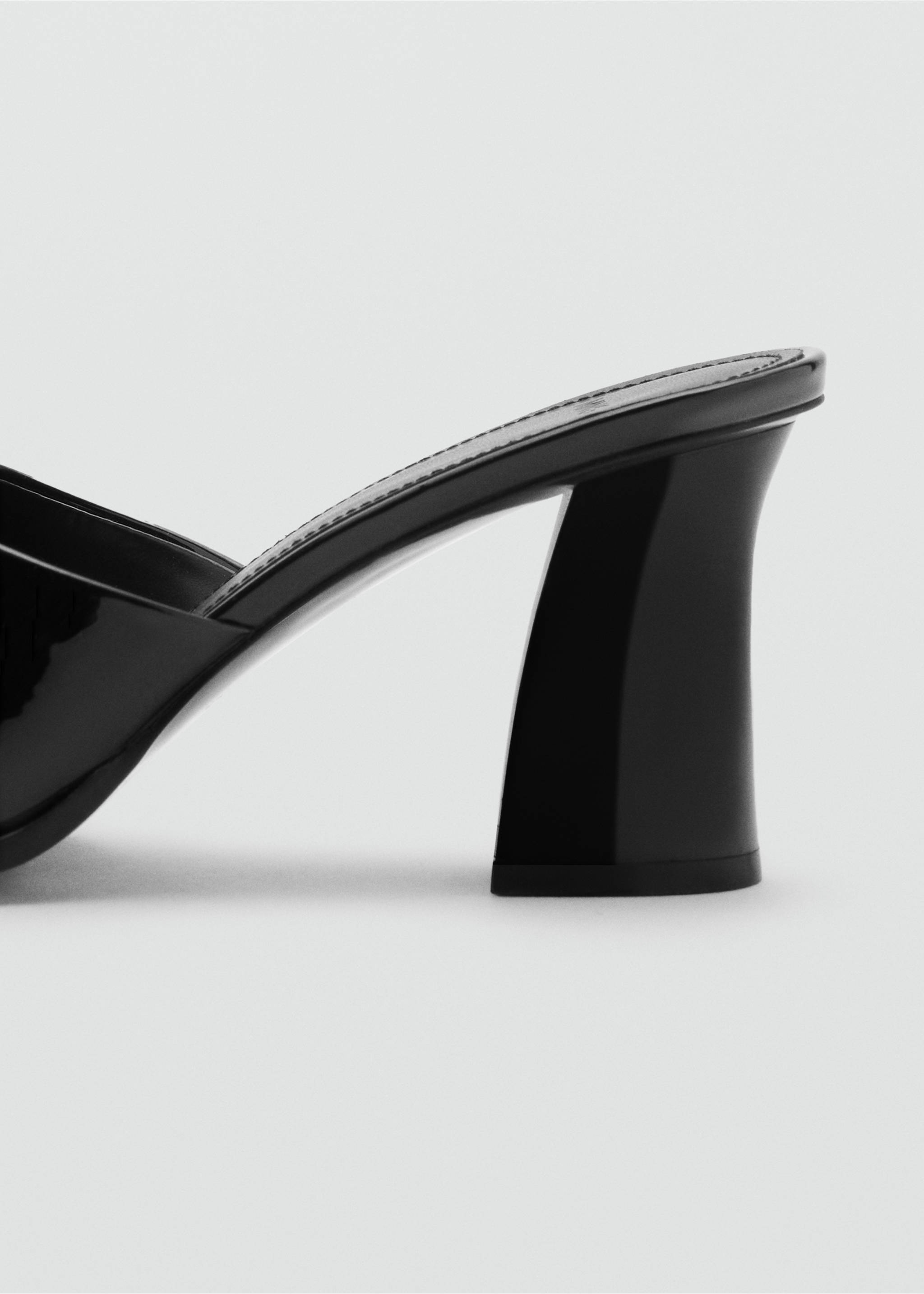 Patent leather high-heeled sandals - Details of the article 1, Black. Ref: 17061171-00.