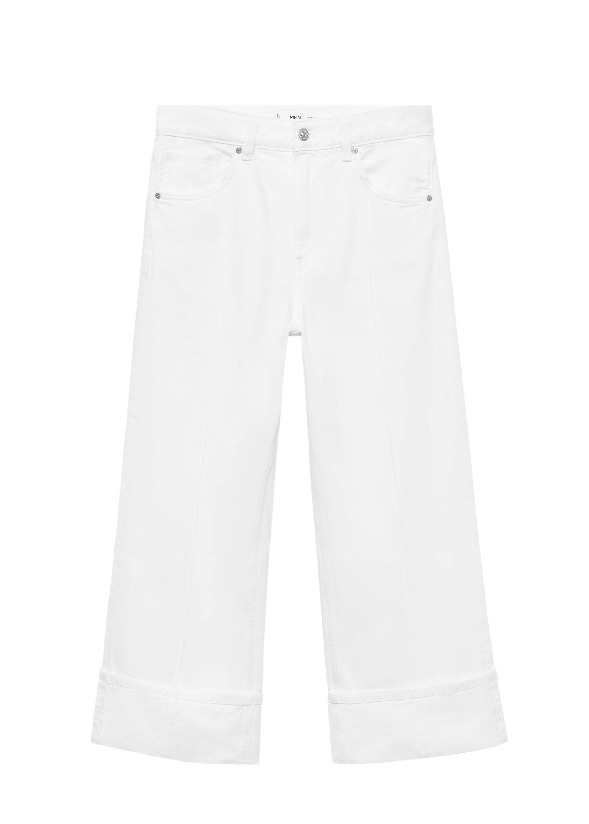 Wideleg-Crop-Jeans mit Umschlagsaum - Detail des Artikels 7