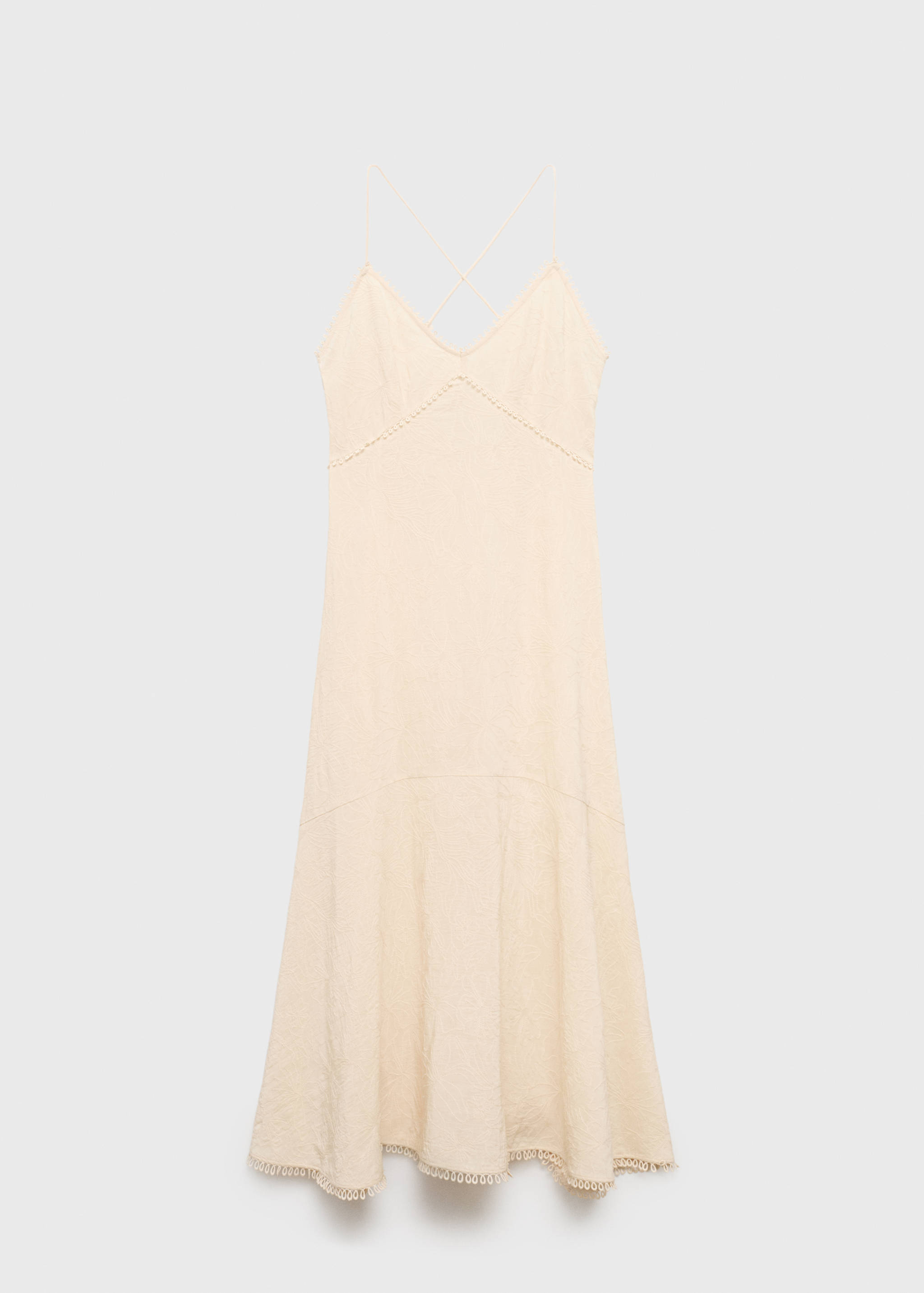 Embroidered midi dress - Article without model