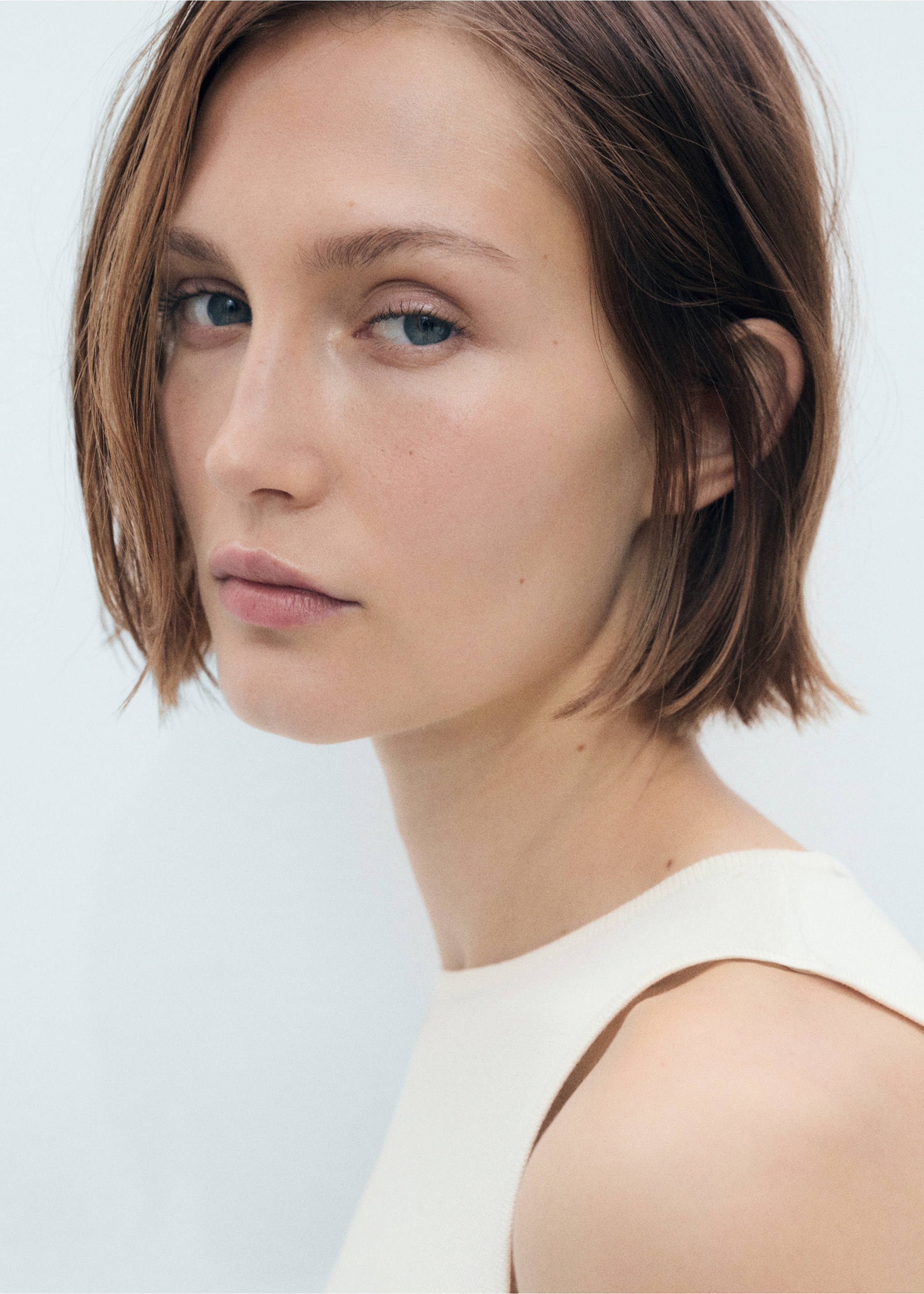 Top maille fine - Détail de l'article 1, Écru. Ref: 17061177-00.