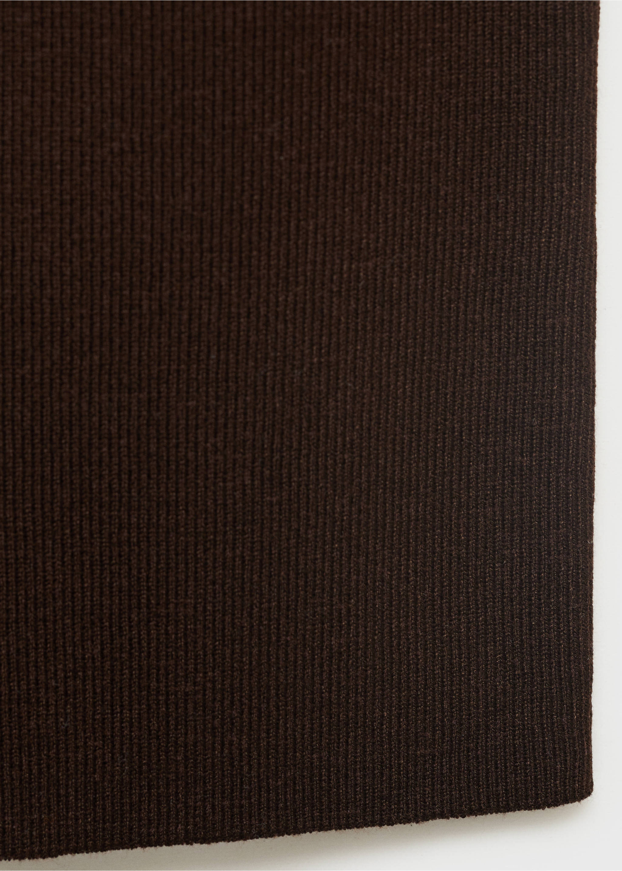 Fine-knit top - Details of the article 0, Chocolate. Ref: 17061177-00.