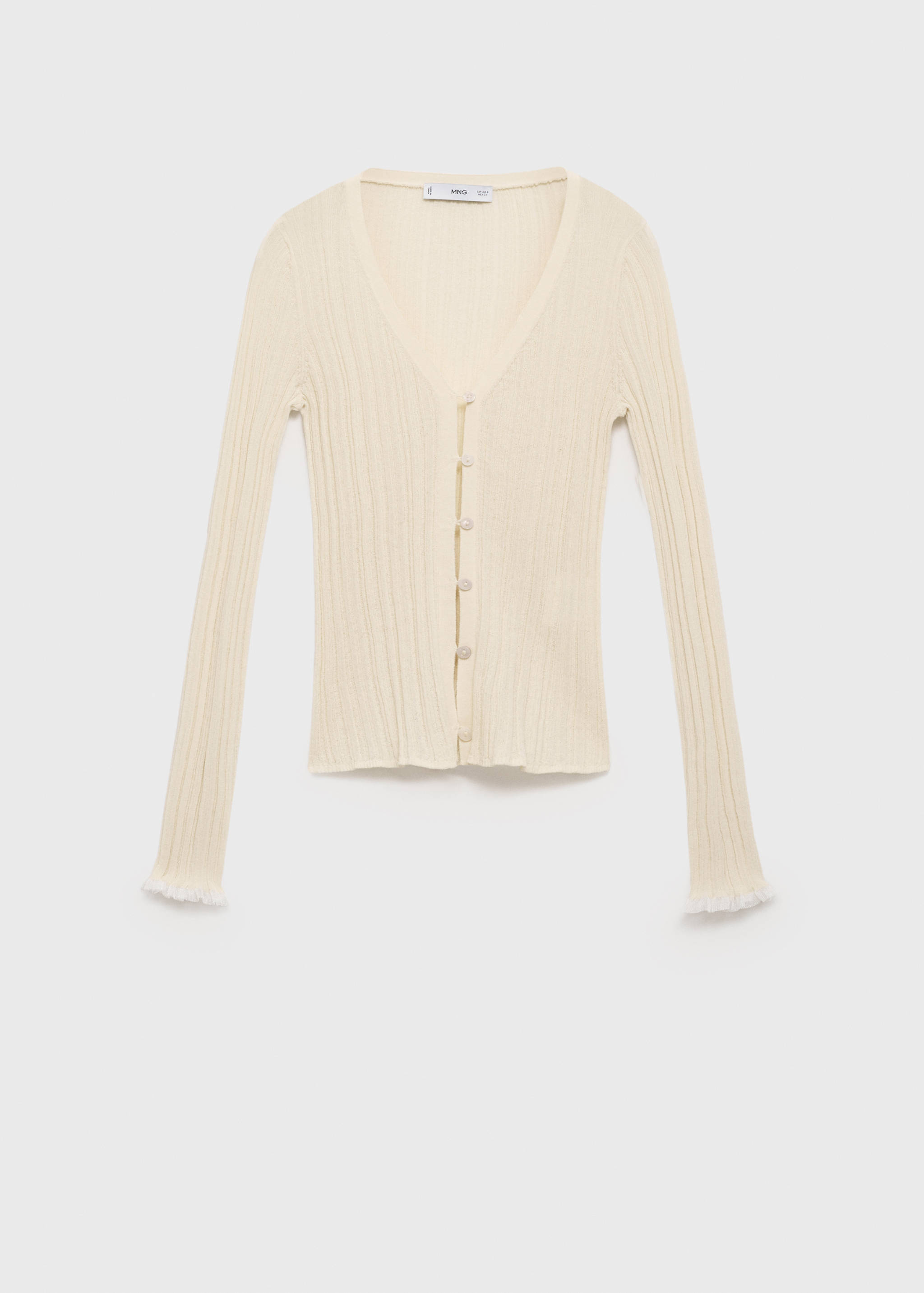 Contrast trim cardigan - Article without model