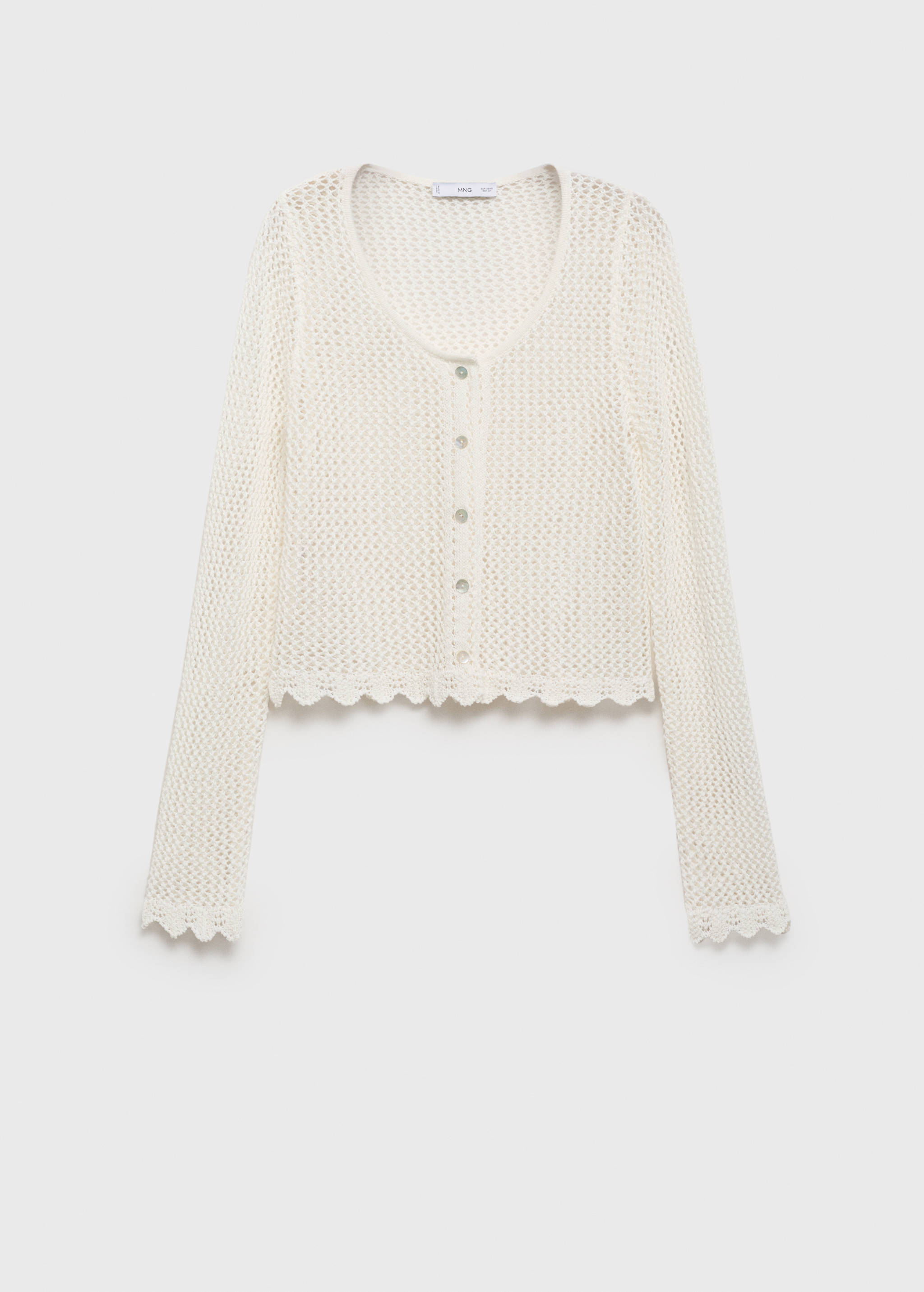Crochet cardigan with buttons - Article without model
