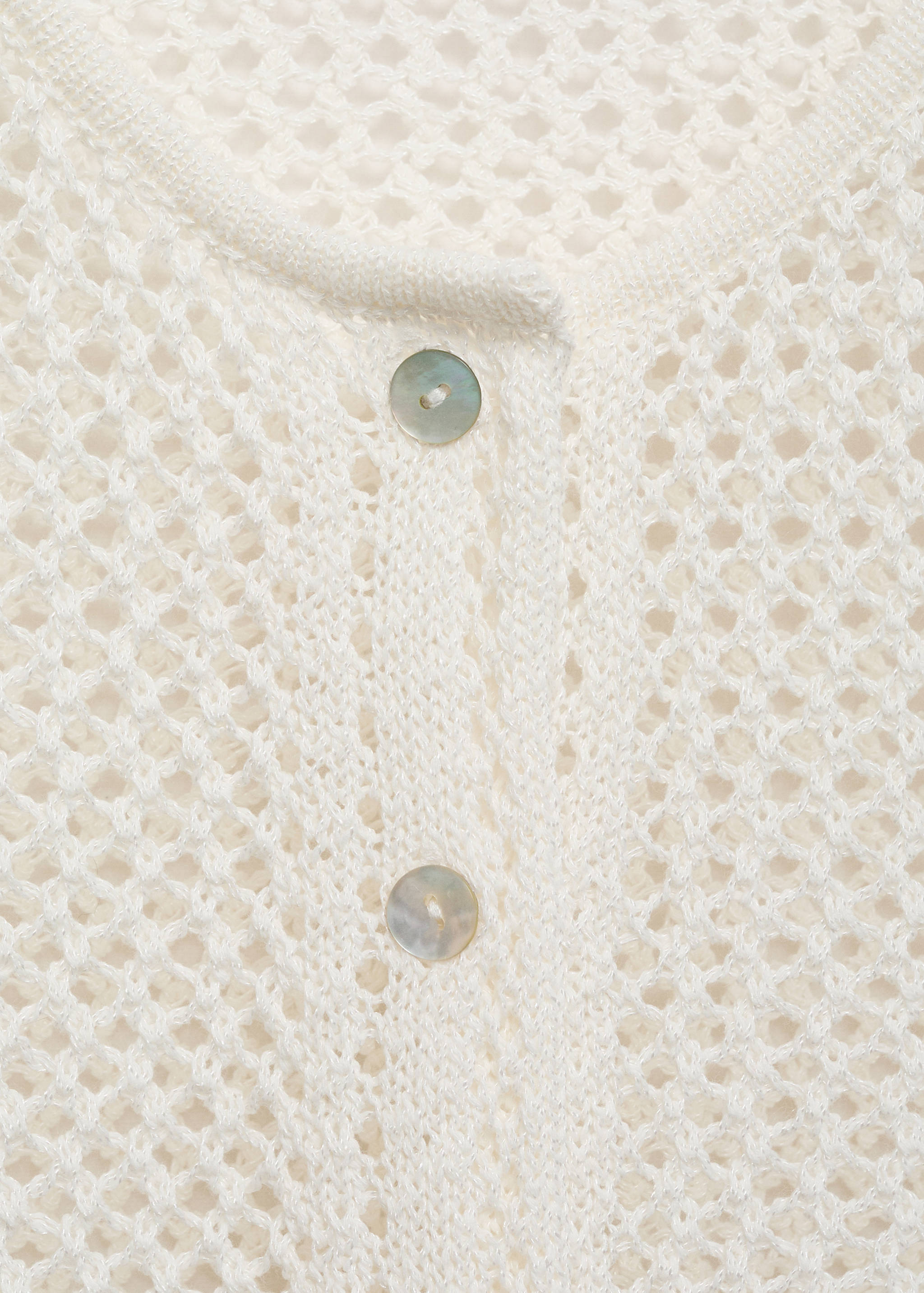 Crochet cardigan with buttons - Details of the article 8