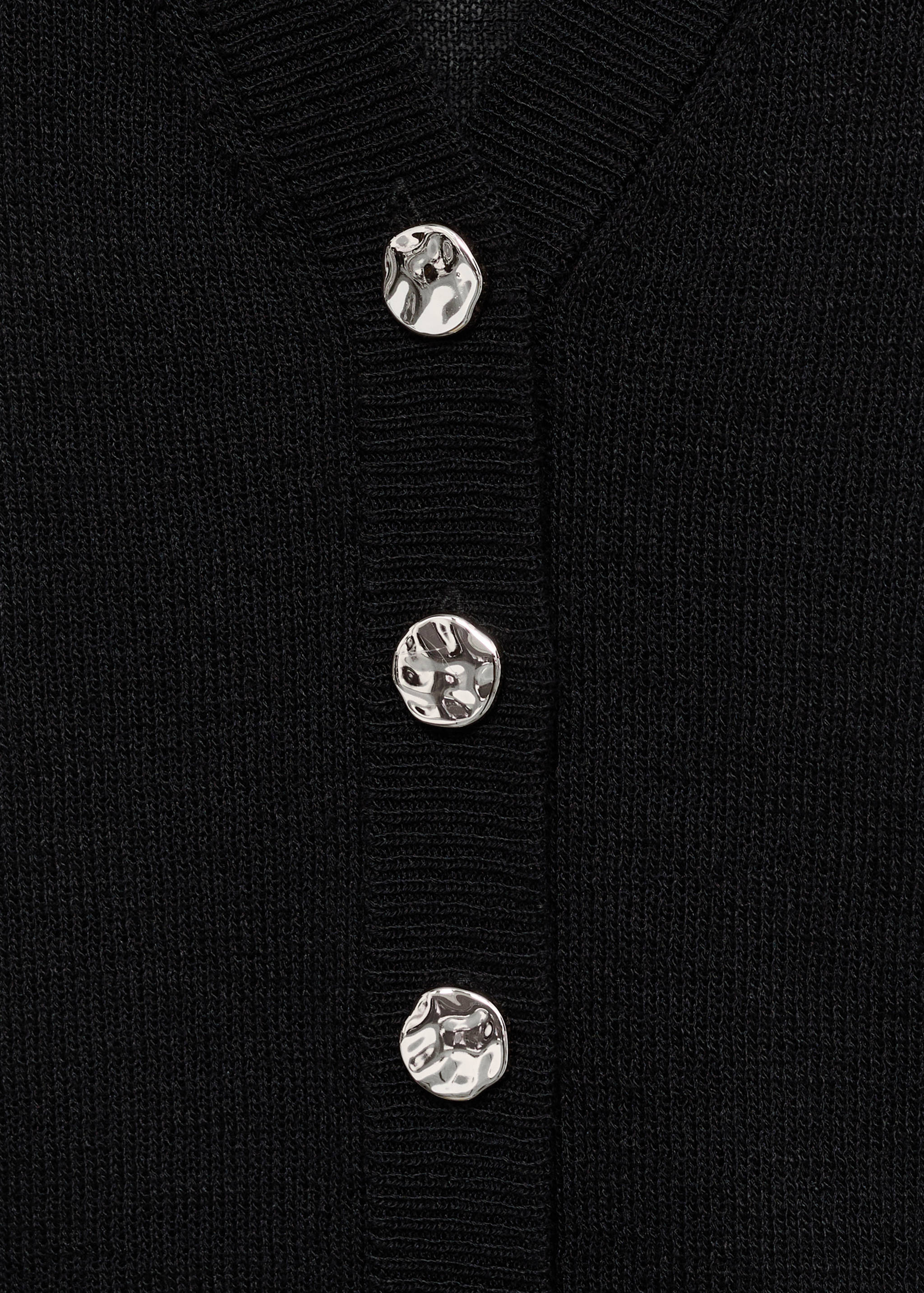 Fine-knit waistcoat with buttons - Details of the article 8