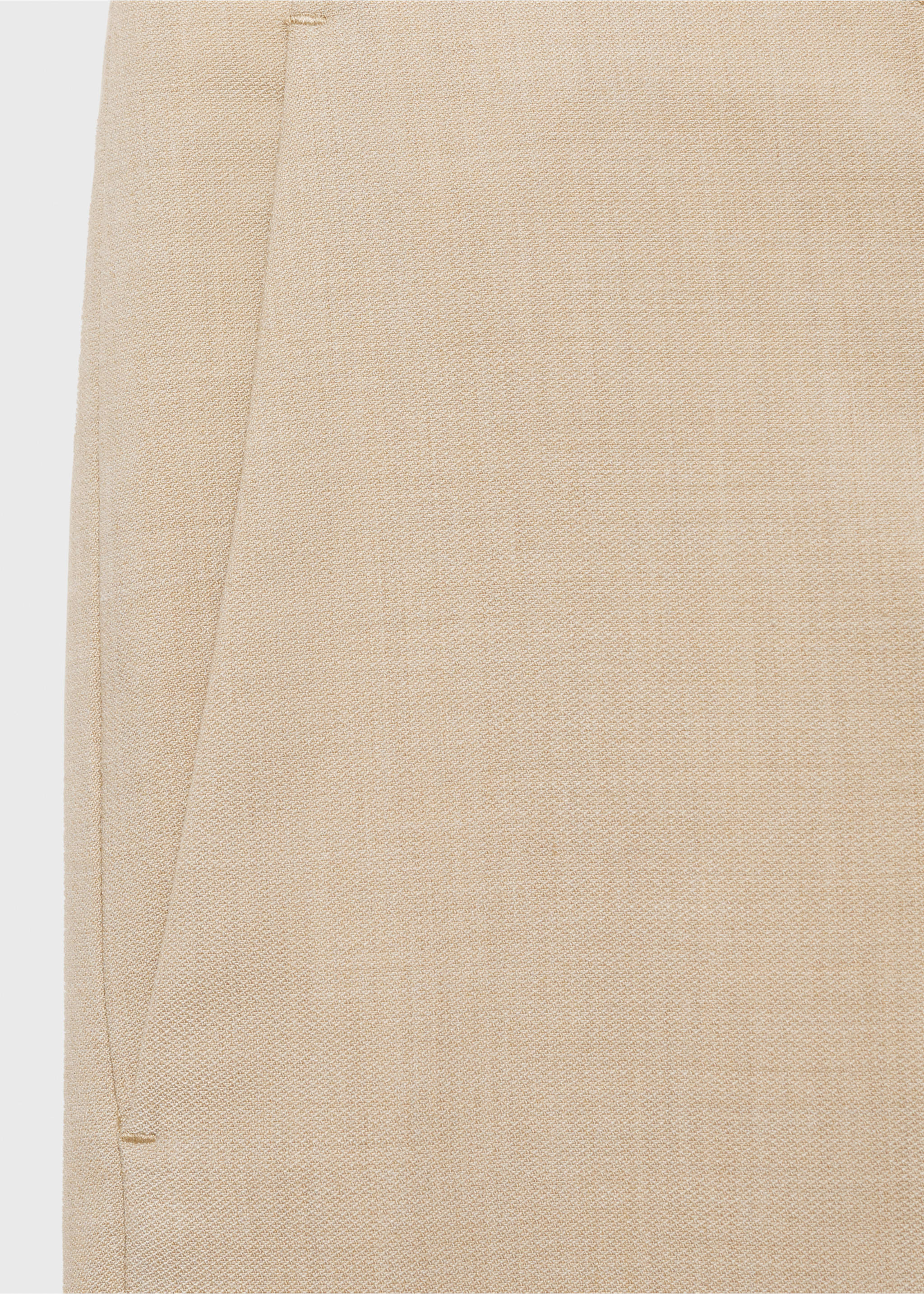 Milan slim-fit suit trousers - Details of the article 0, Beige. Ref: 17061190-00.