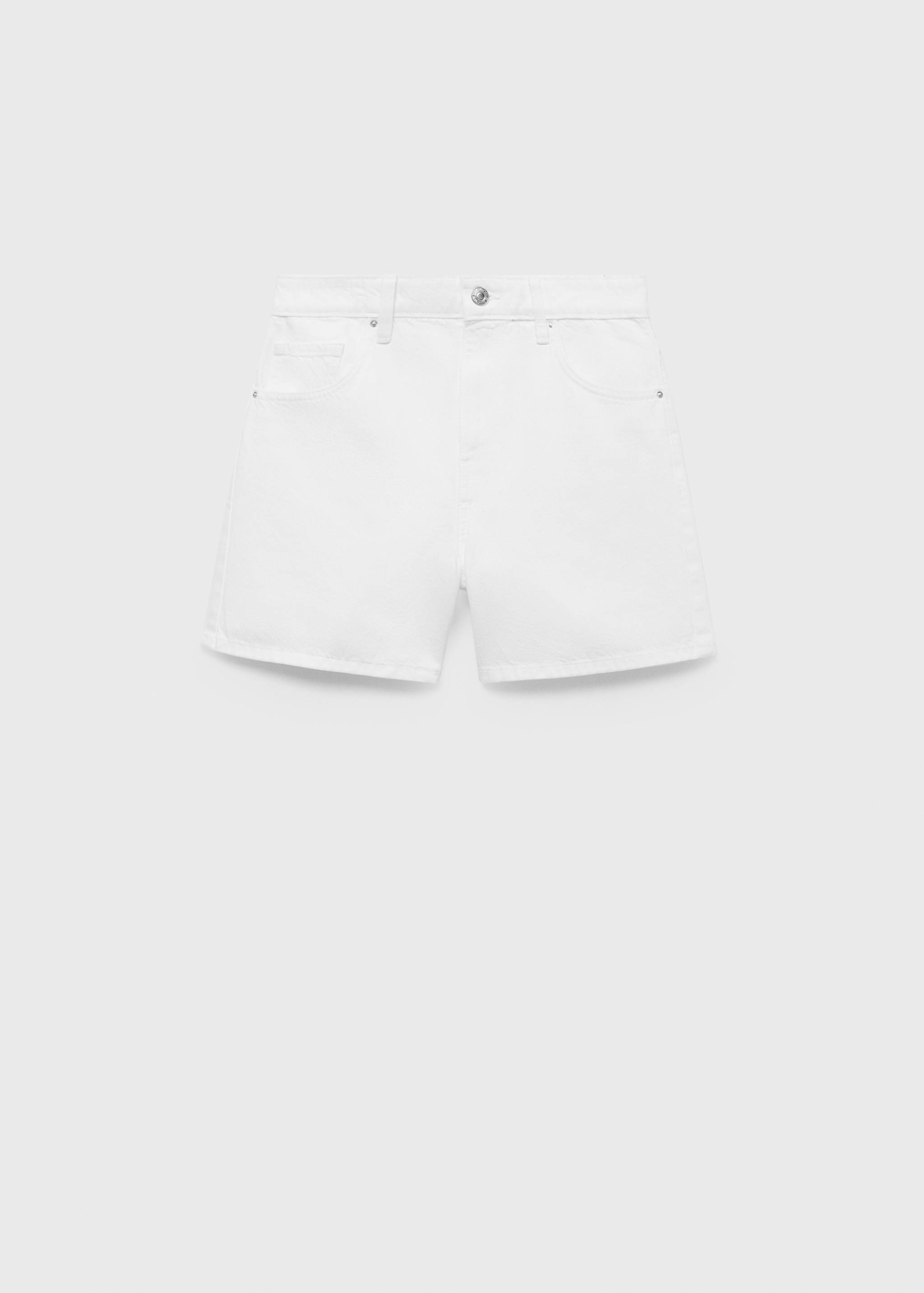 Gerade Denimshorts mit hoher Bundhöhe - Artikel ohne Model