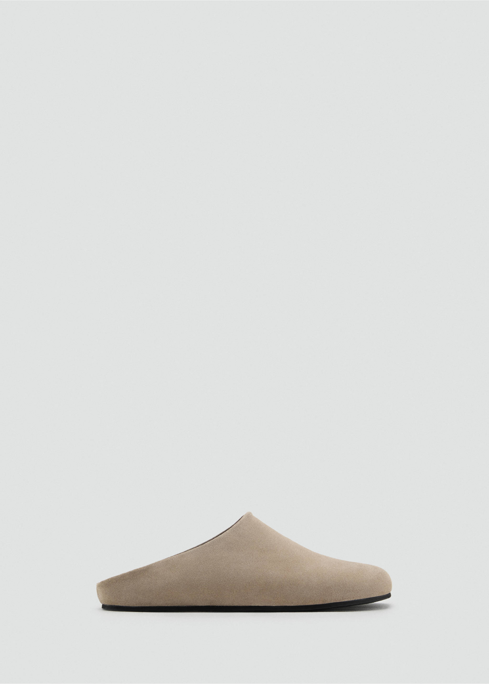 Suede leather clogs - Article without model, Sand. Ref: 17061193-00.