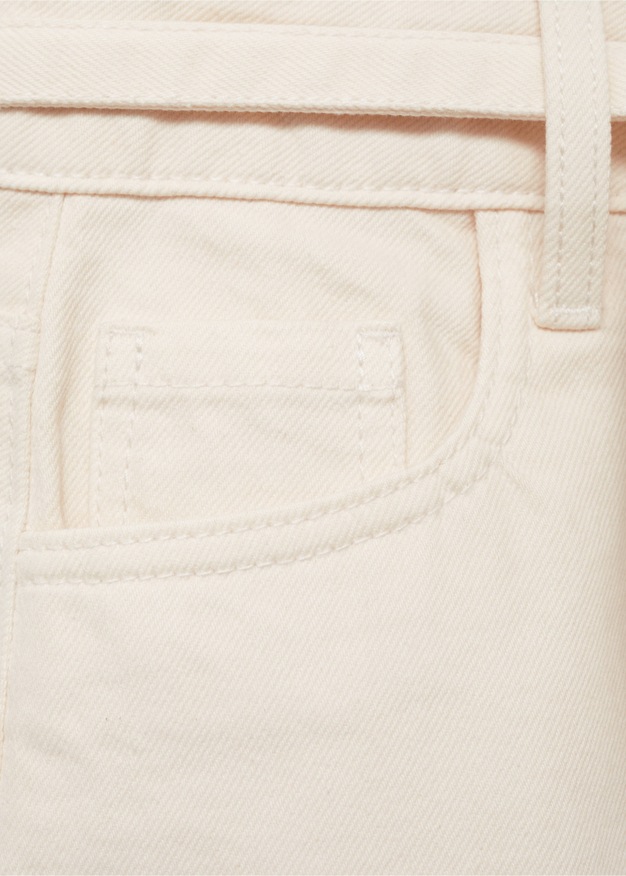 Jeansrock mit Schleife - Detail des Artikels 0, Ecru. Ref: 17061204-00.