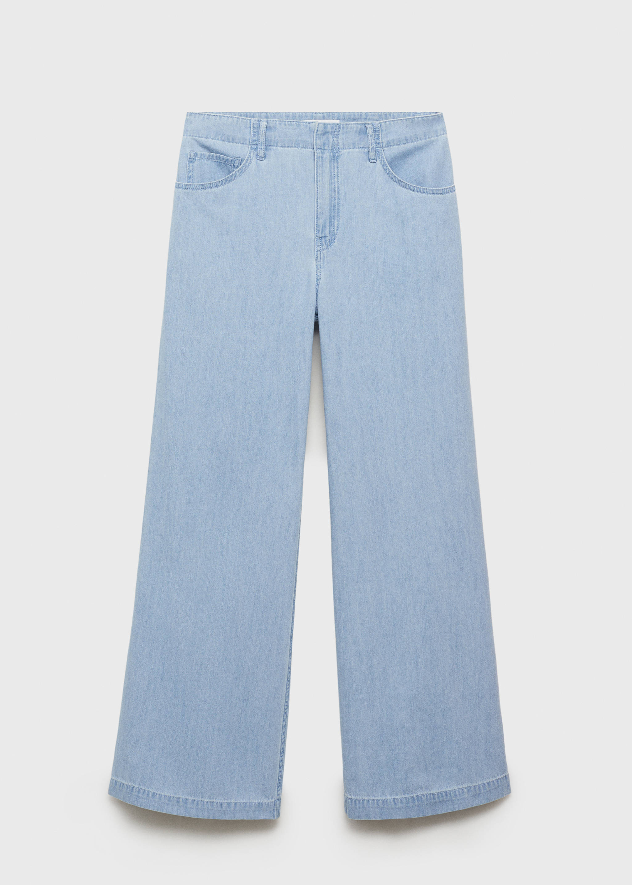 Wide-Leg-Jeans mit mittlerer Bundhöhe - Artikel ohne Model