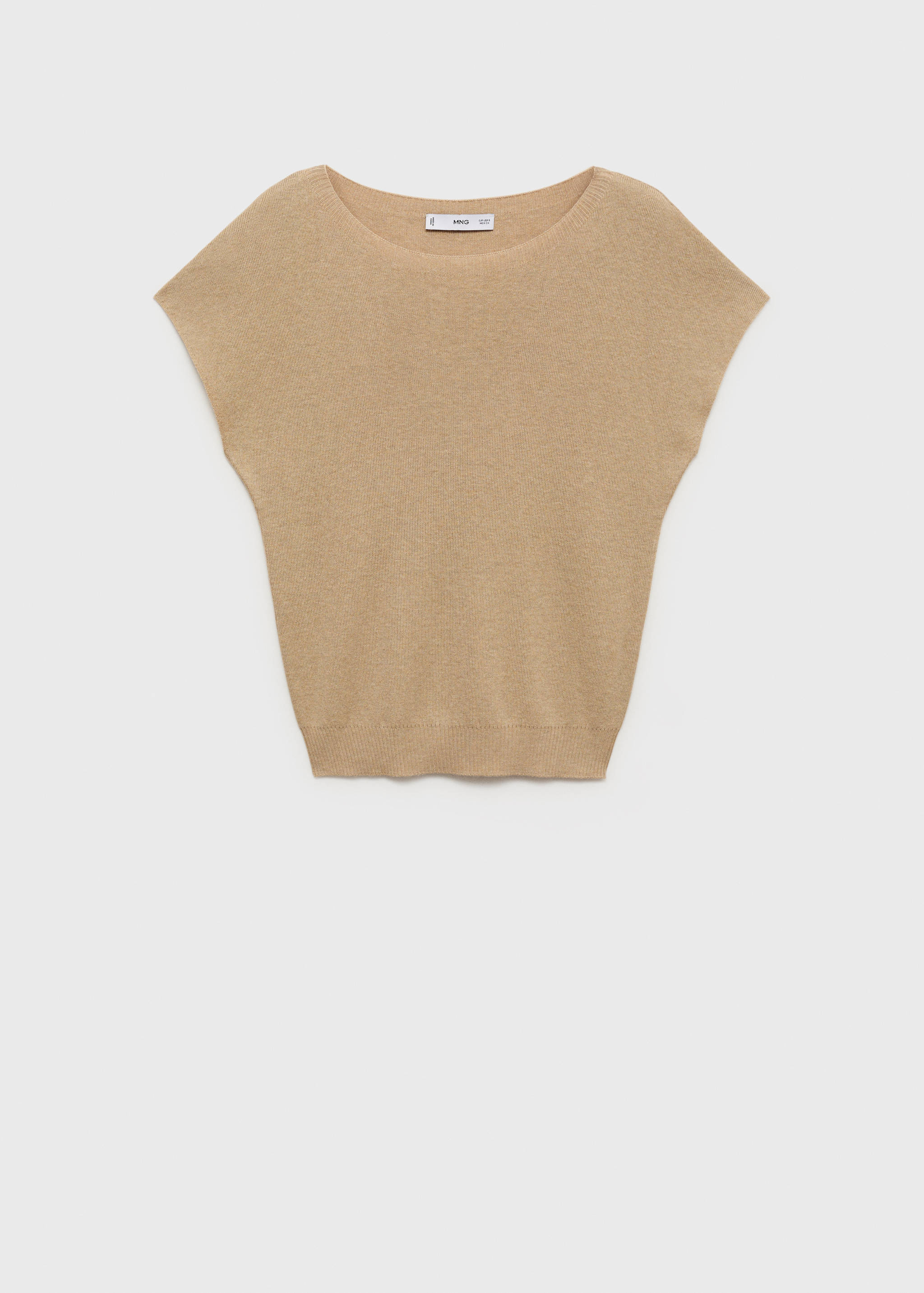 Pullover maglia sottile maniche corte - Articolo senza modello